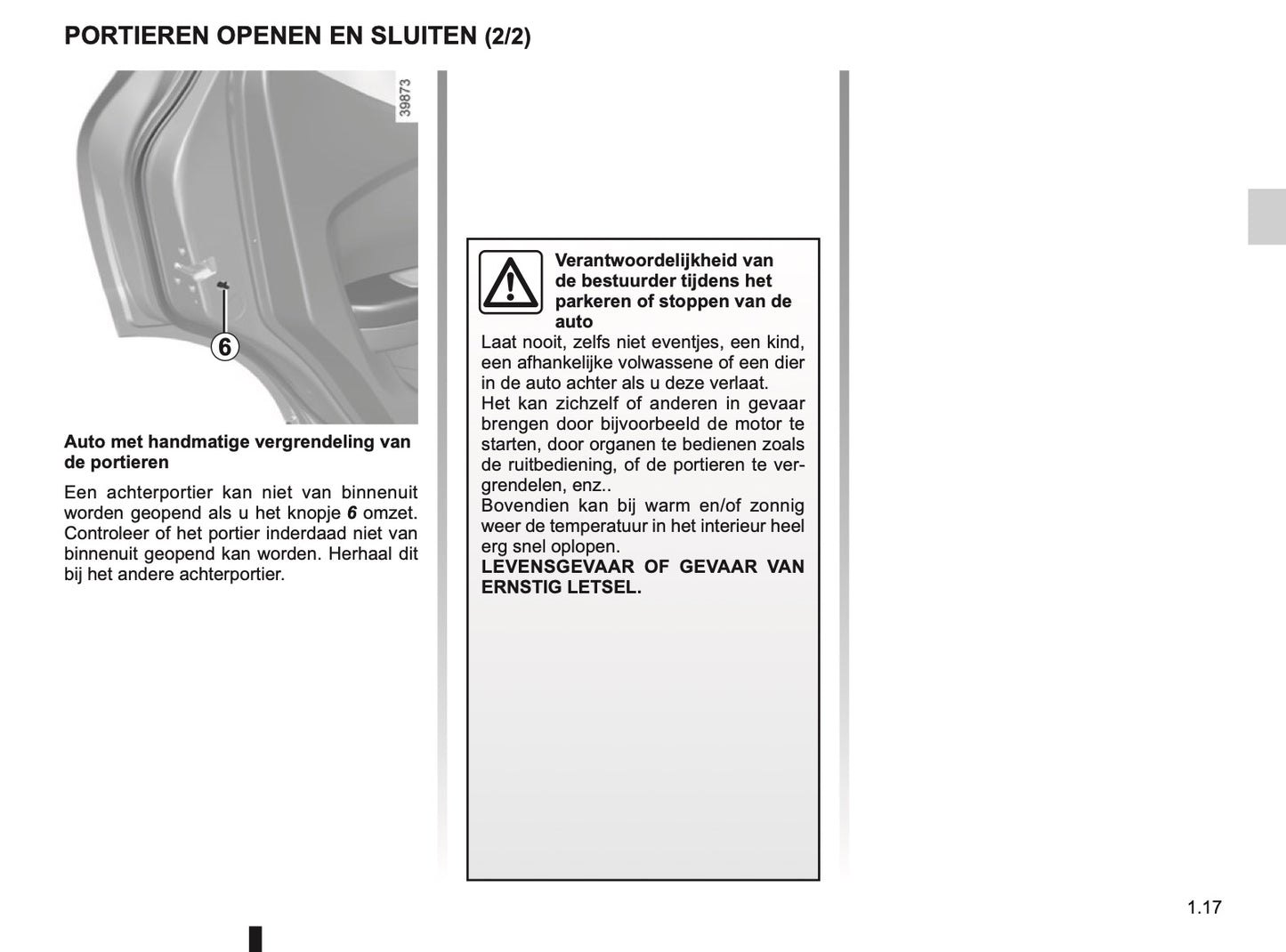 2018-2019 Renault Kadjar Owner's Manual | Dutch