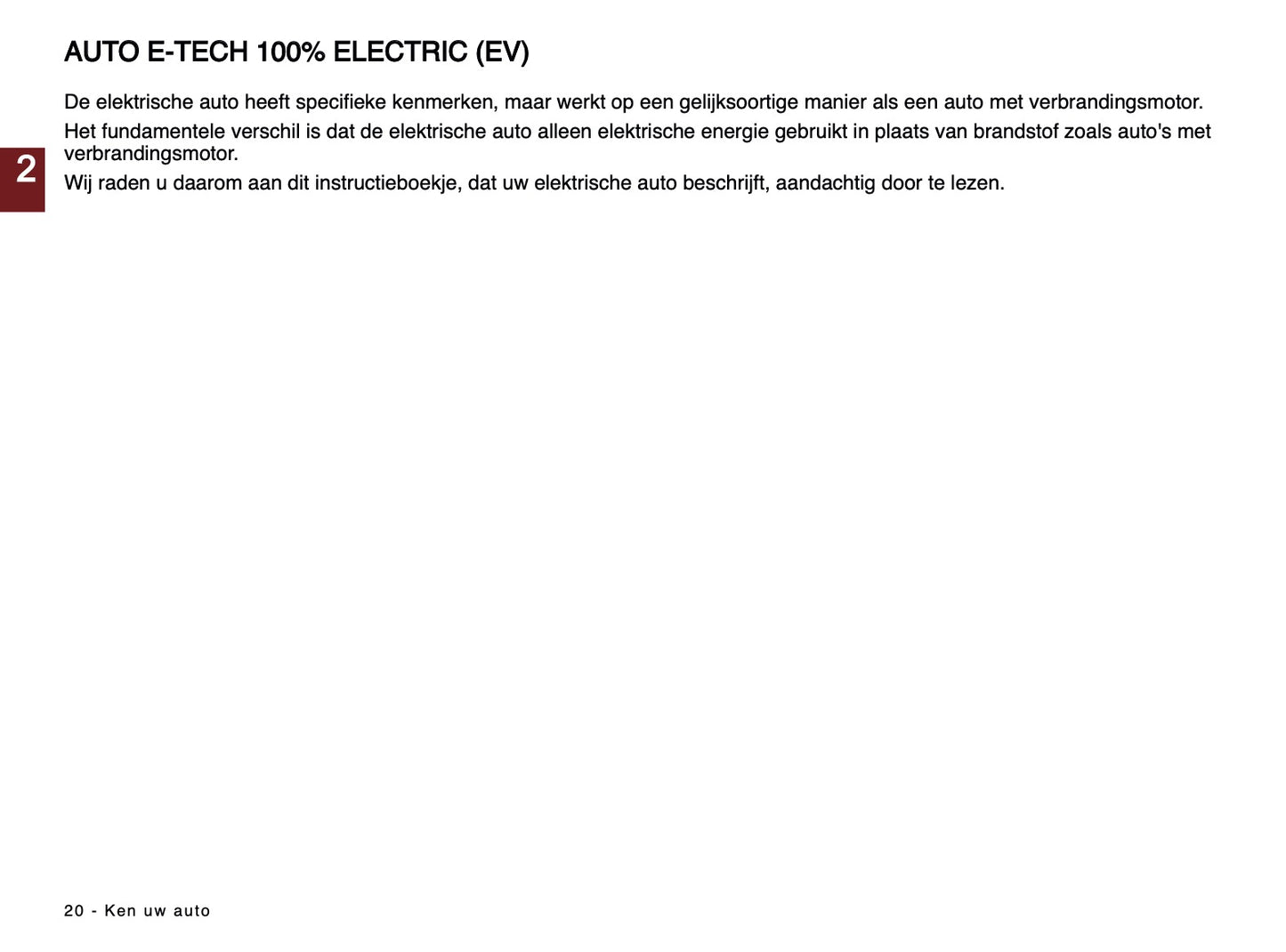 2024-2025 Renault Megane E-Tech Owner's Manual | Dutch