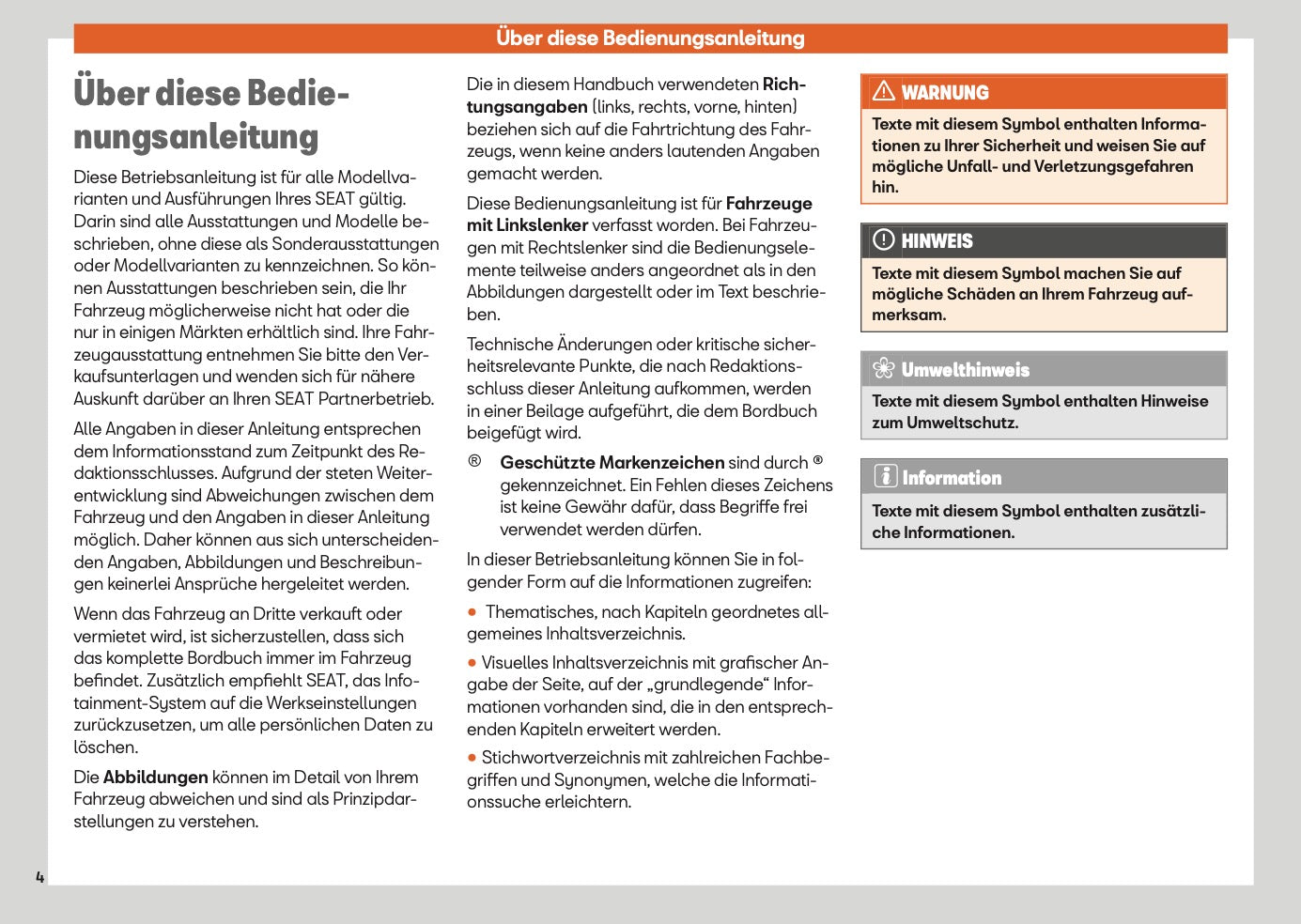 2025 Seat Ateca Owner's Manual | German