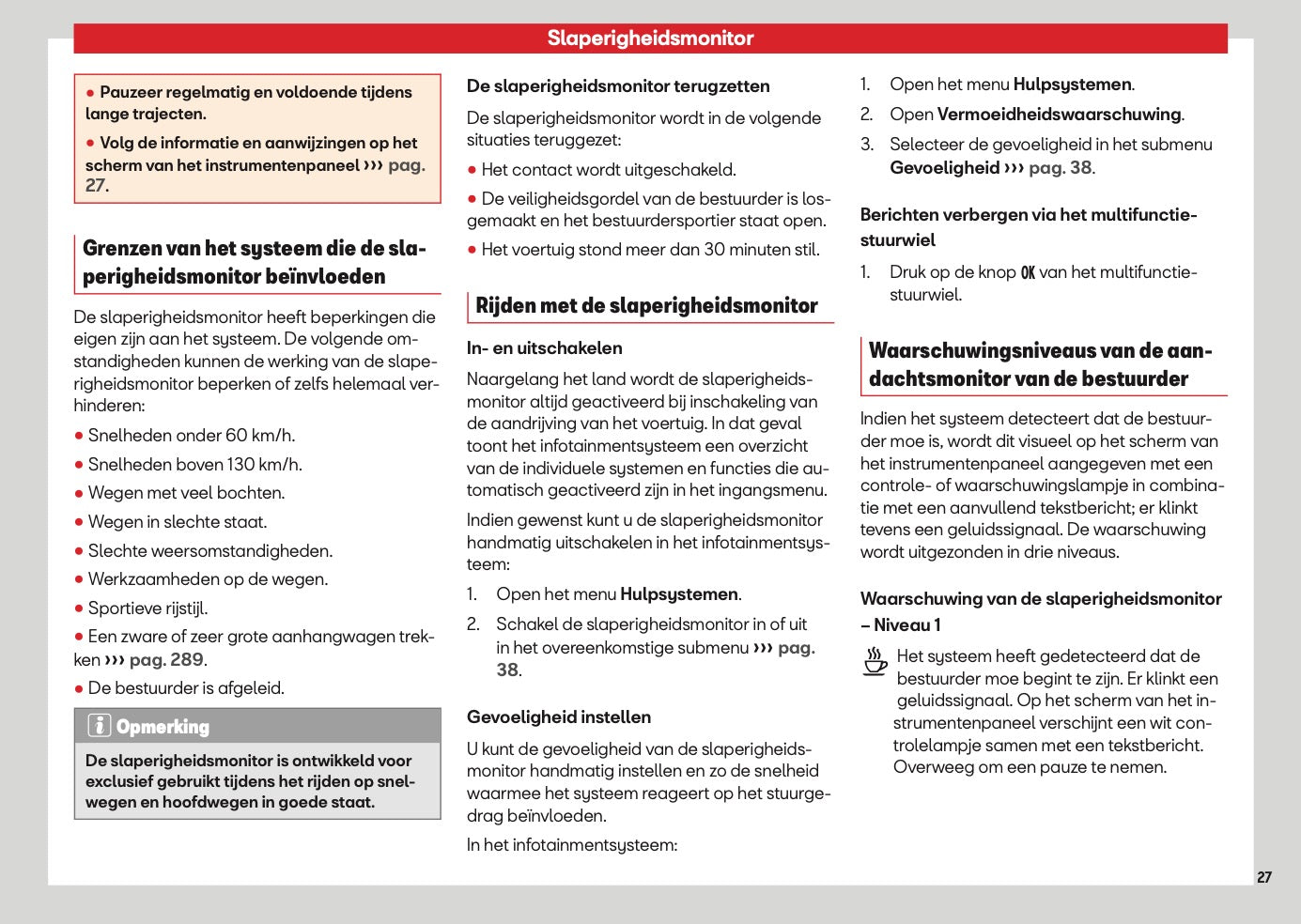 2026 Seat Ateca Owner's Manual | Dutch
