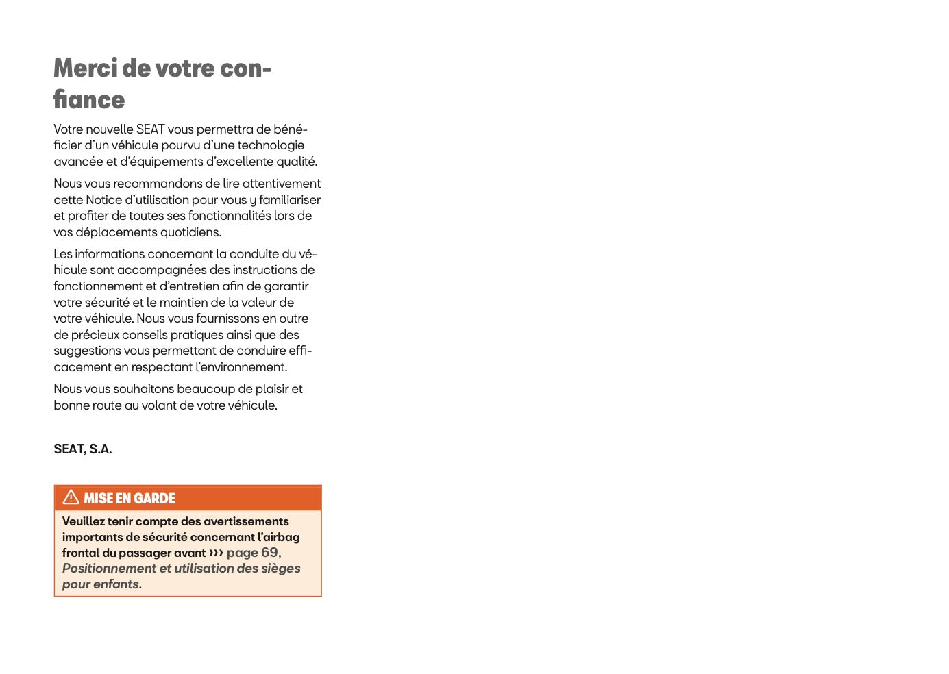 2025 Seat Leon/Leon Sportstourer Manuel du propriétaire | Français
