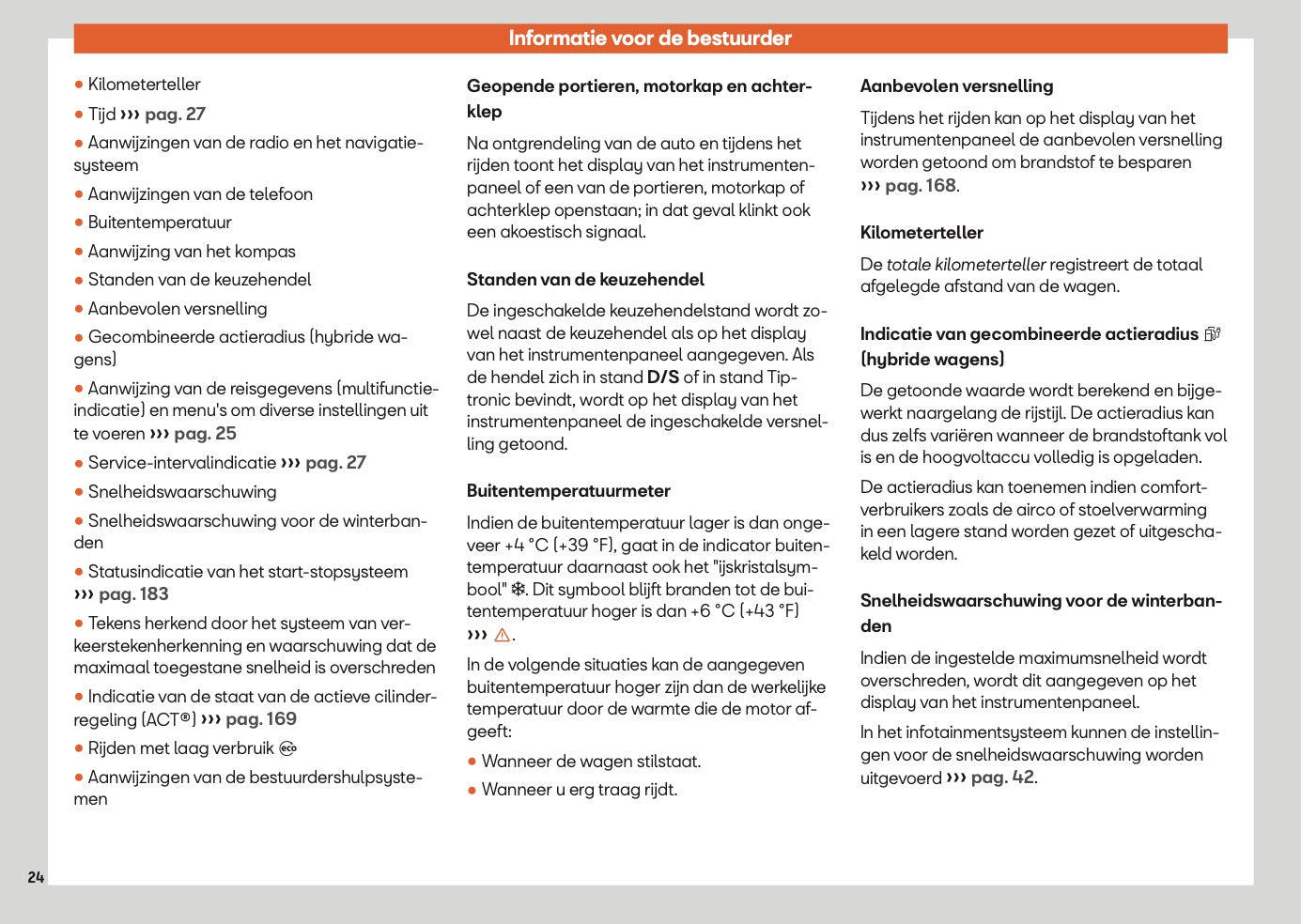 2025 Seat Leon/Leon Sportstourer Gebruikershandleiding | Nederlands