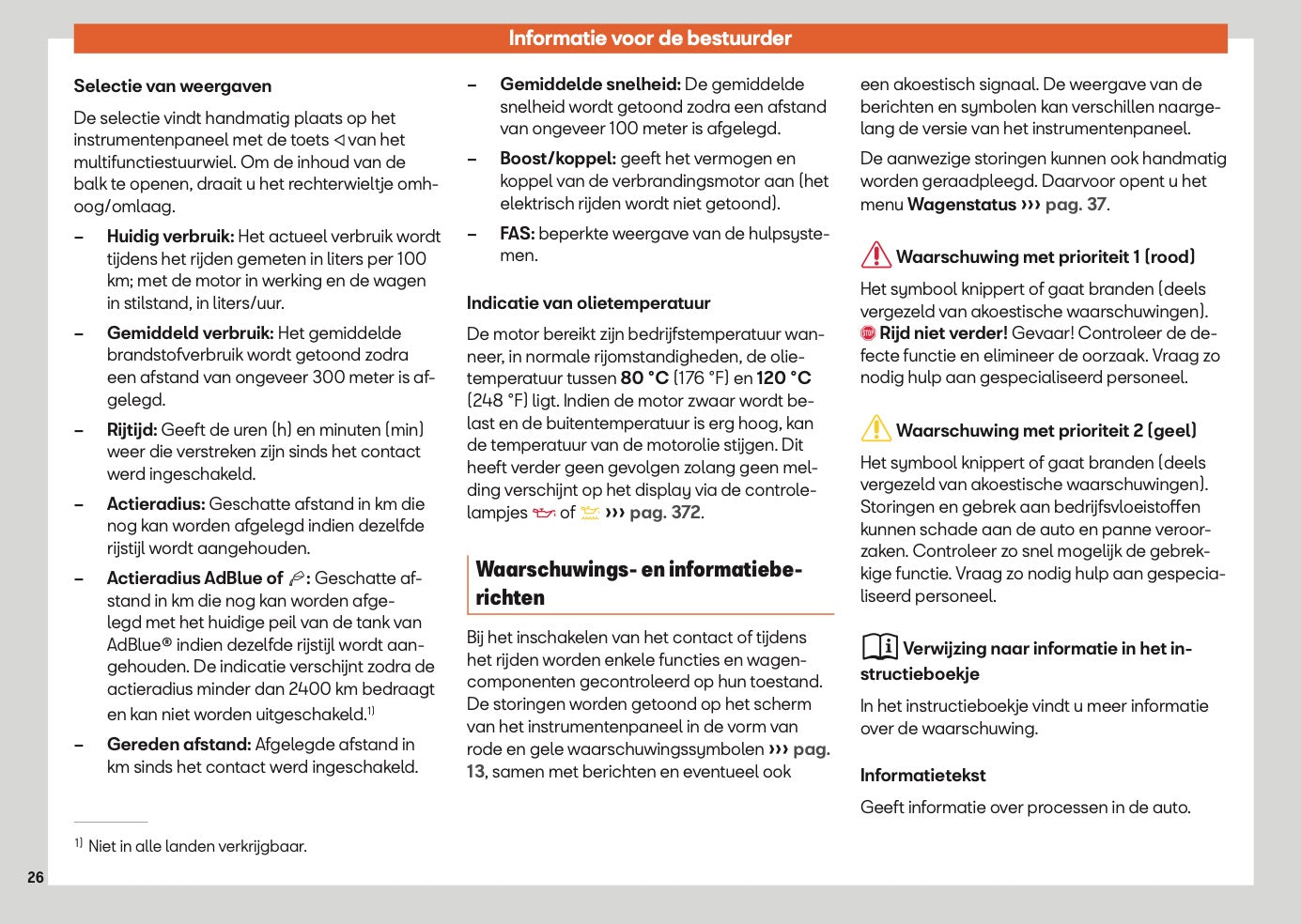 2025 Seat Leon/Leon Sportstourer Gebruikershandleiding | Nederlands