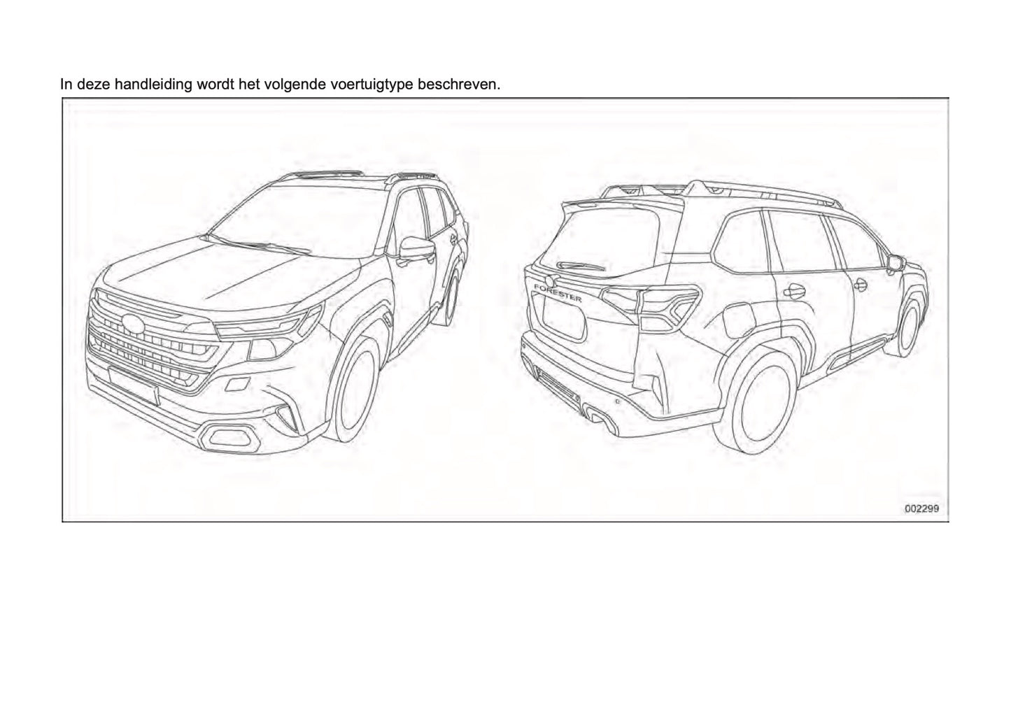 2025 Subaru Forester Bedienungsanleitung | Niederländisch
