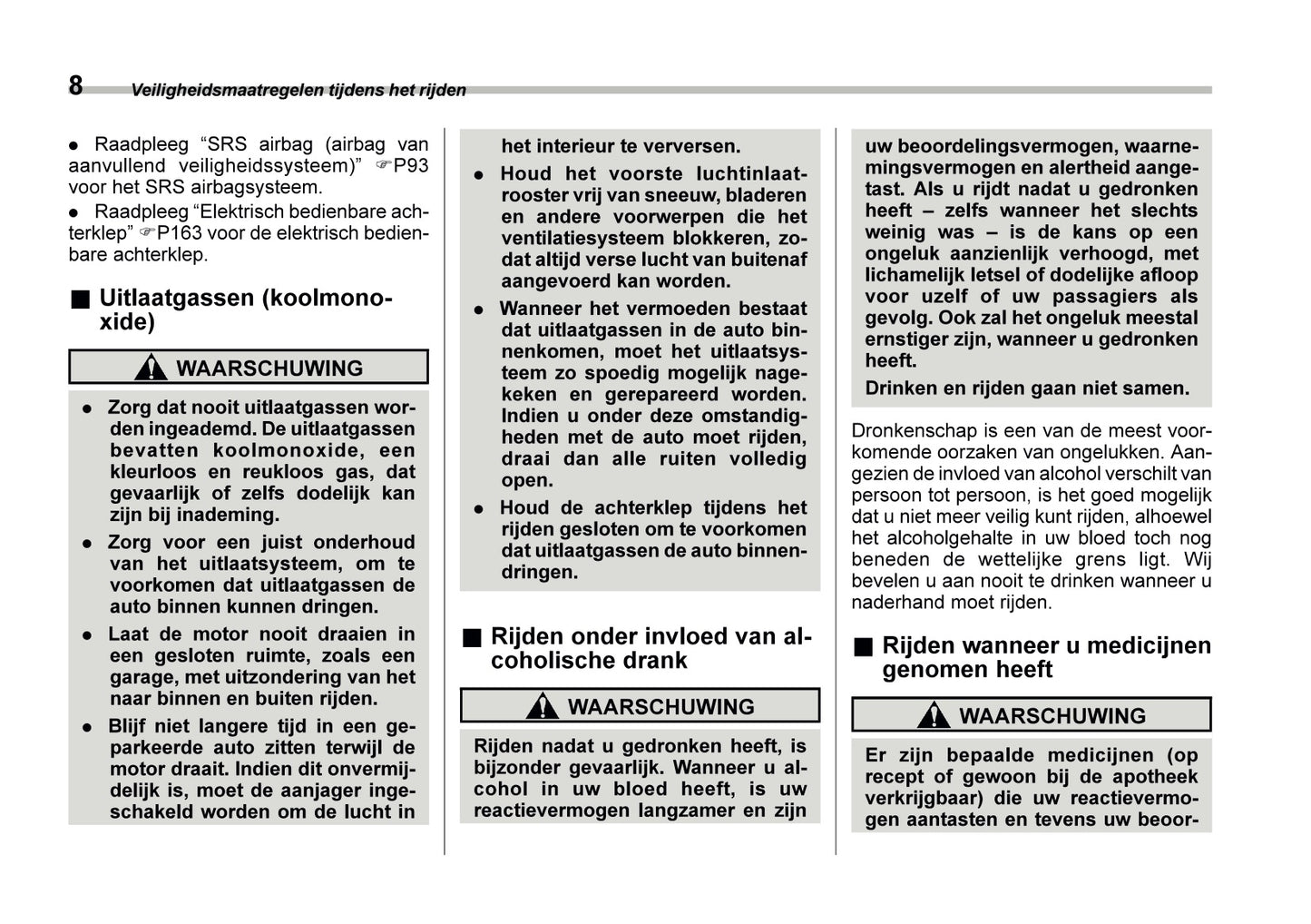 2022 Subaru Outback Owner's Manual | Dutch