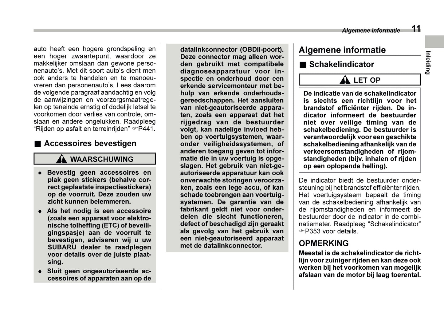 2022 Subaru Outback Owner's Manual | Dutch