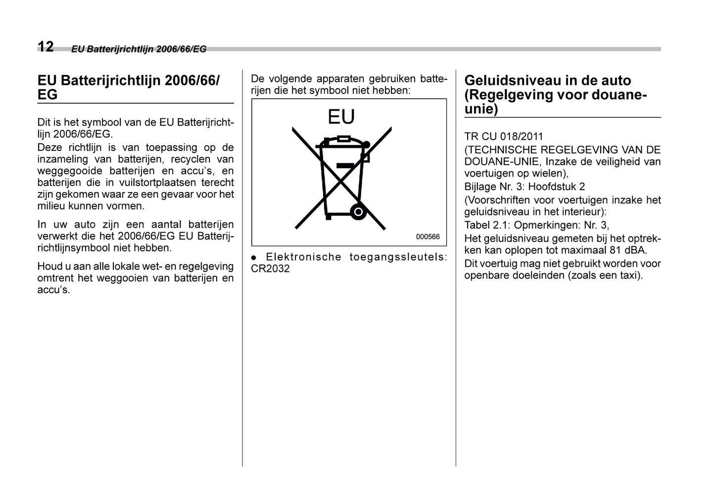 2022 Subaru Outback Owner's Manual | Dutch