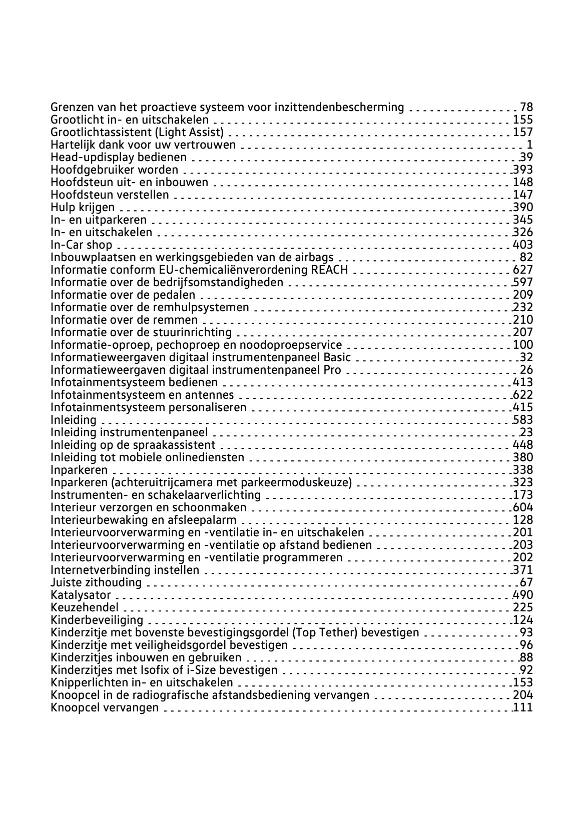 2024 Volkswagen Golf Owner's Manual | Dutch