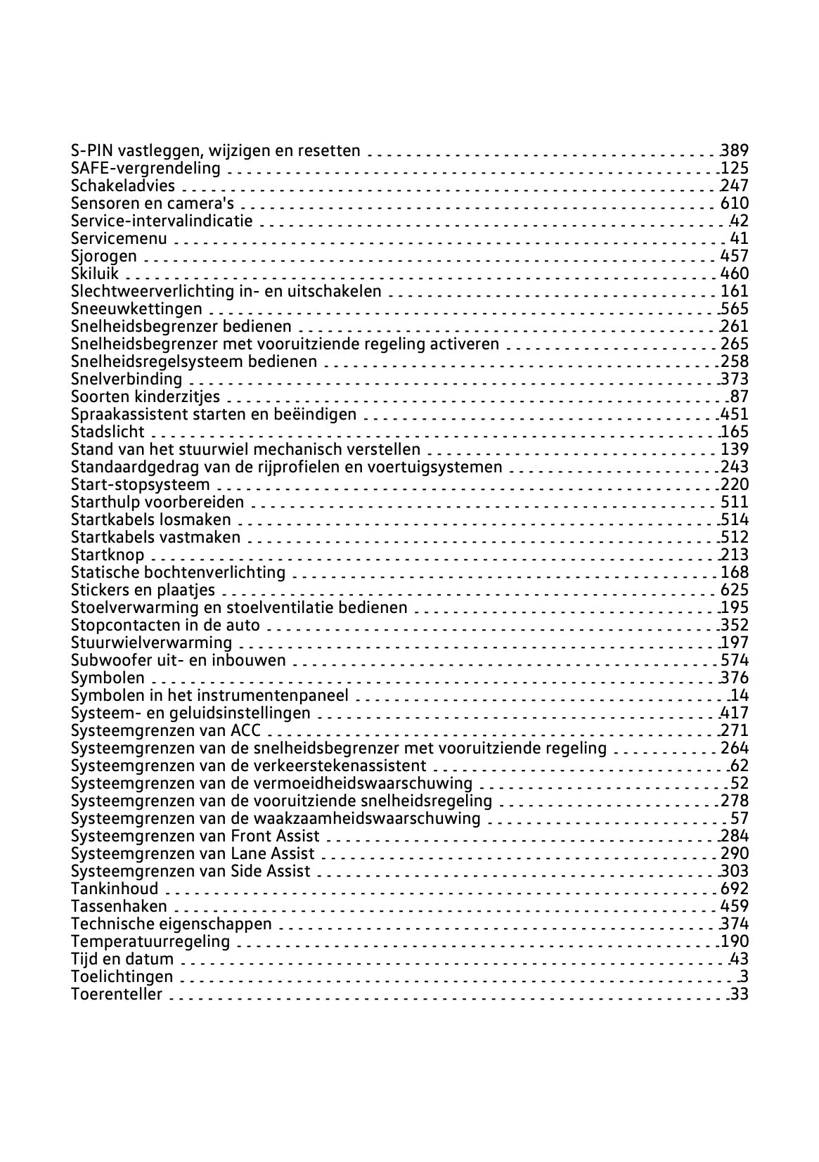 2024 Volkswagen Golf Owner's Manual | Dutch