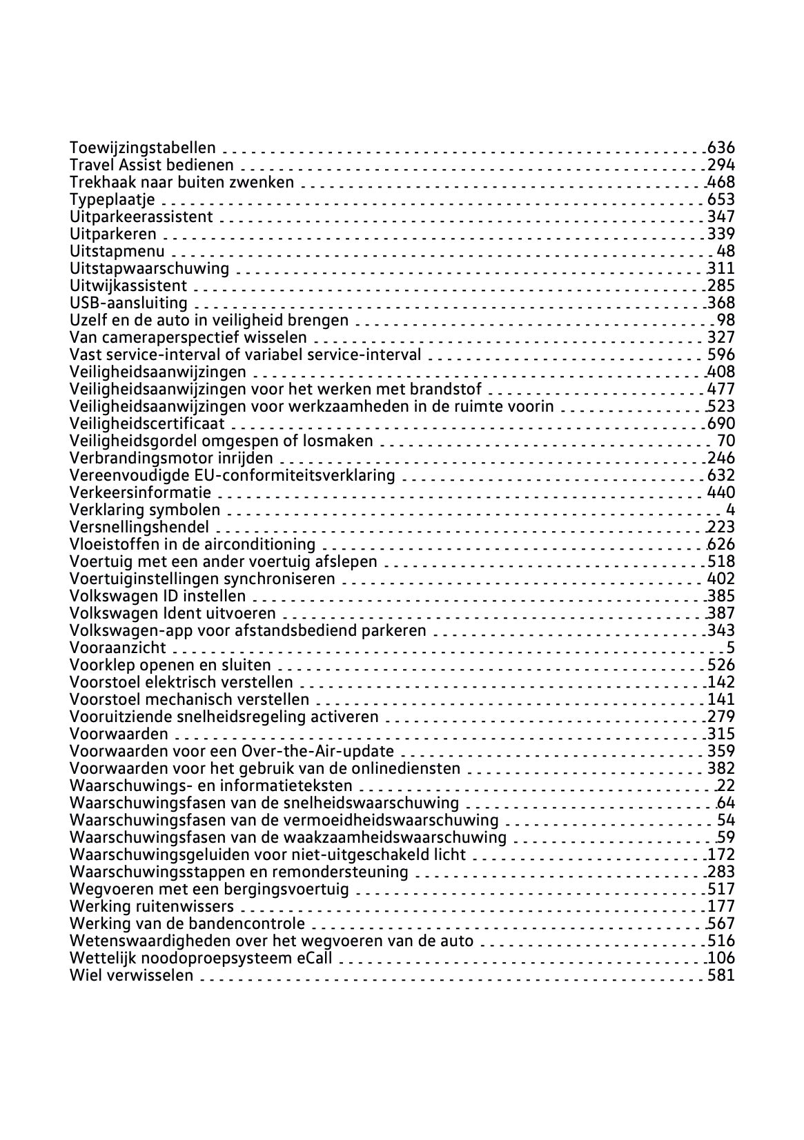 2024 Volkswagen Golf Owner's Manual | Dutch