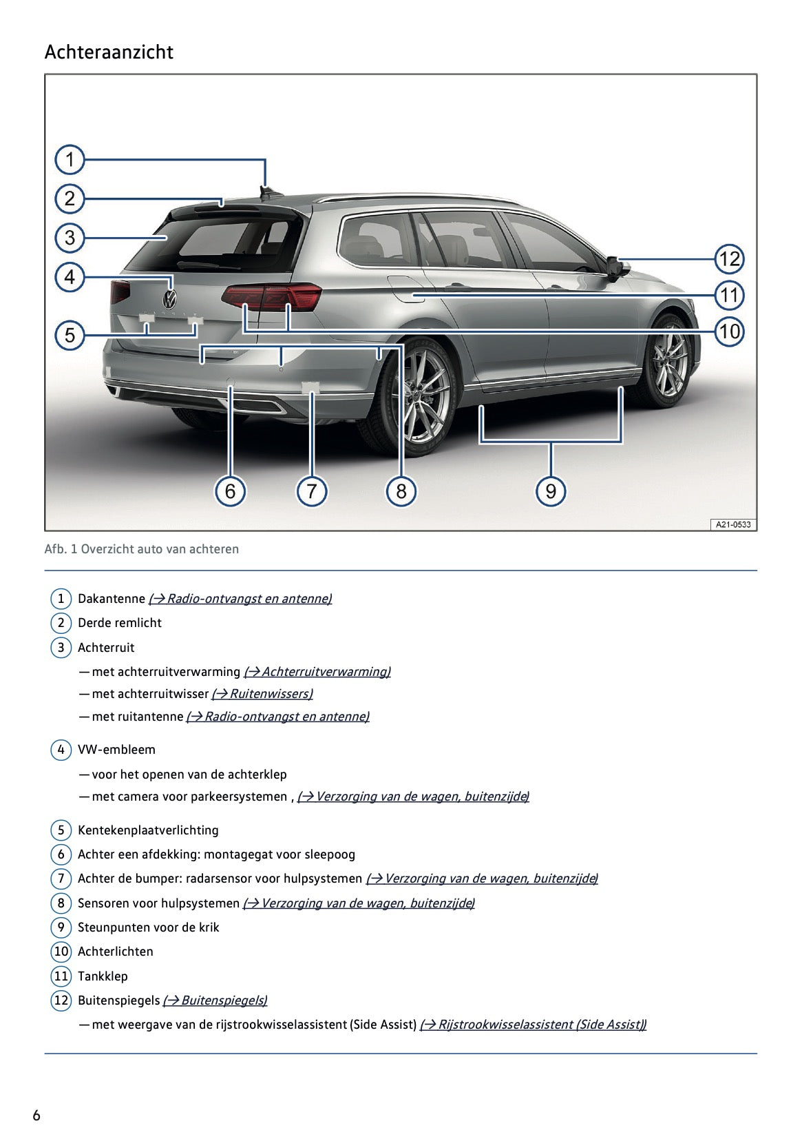 2021-2022 Volkswagen Passat Variant Owner's Manual | Dutch