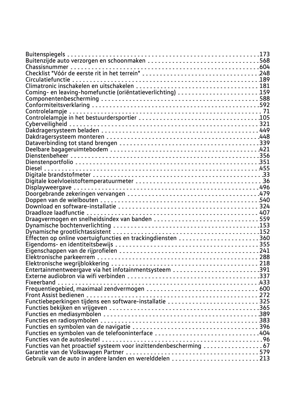 2021-2022 Volkswagen Passat Variant Owner's Manual | Dutch