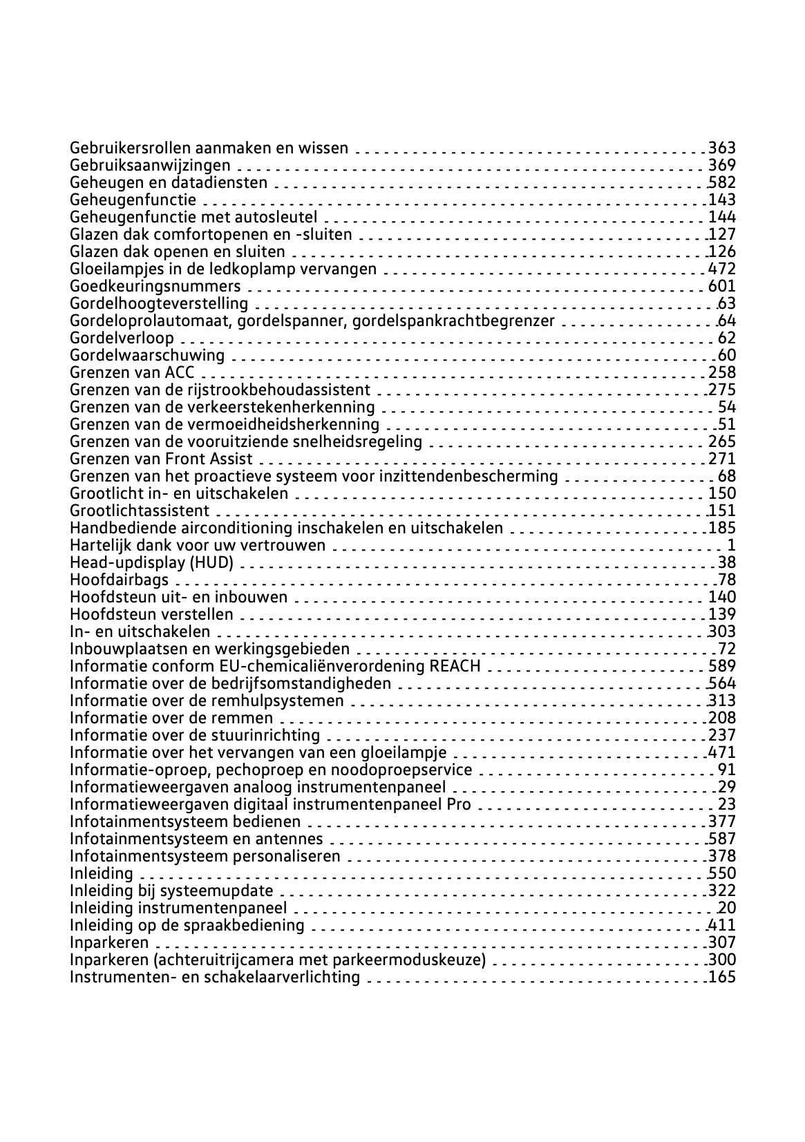 2021-2022 Volkswagen Passat Variant Owner's Manual | Dutch