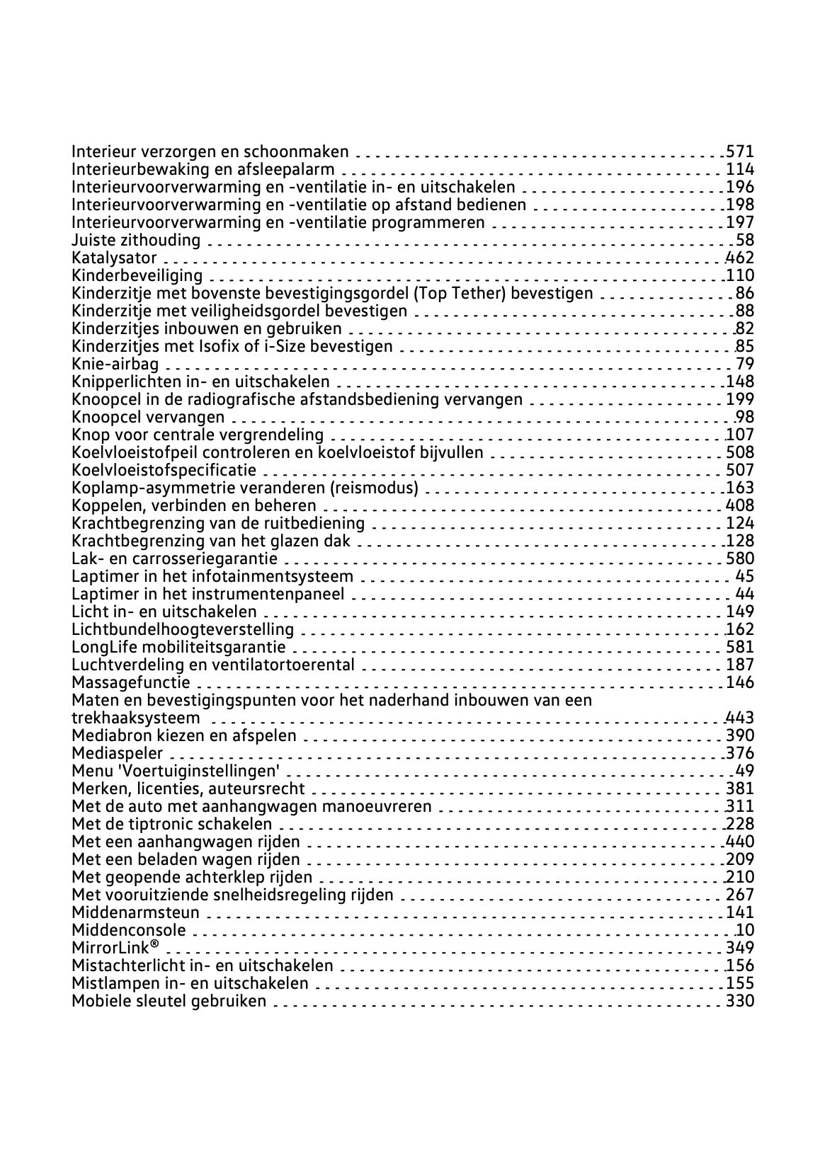 2021-2022 Volkswagen Passat Variant Owner's Manual | Dutch