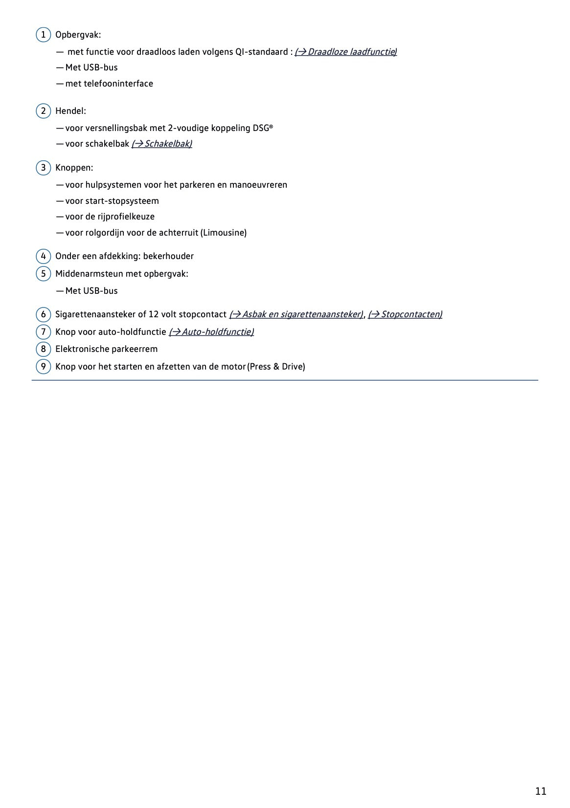2020-2021 Volkswagen Passat Variant Owner's Manual | Dutch