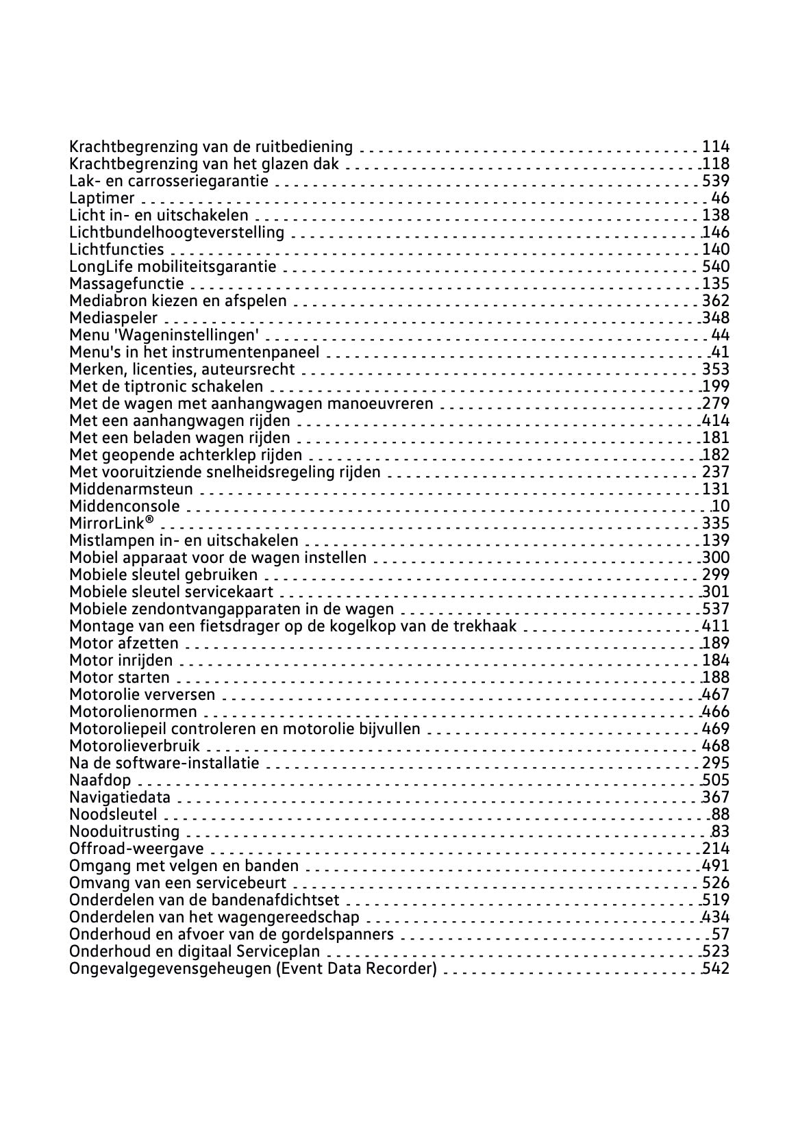 2020-2021 Volkswagen Passat Variant Owner's Manual | Dutch