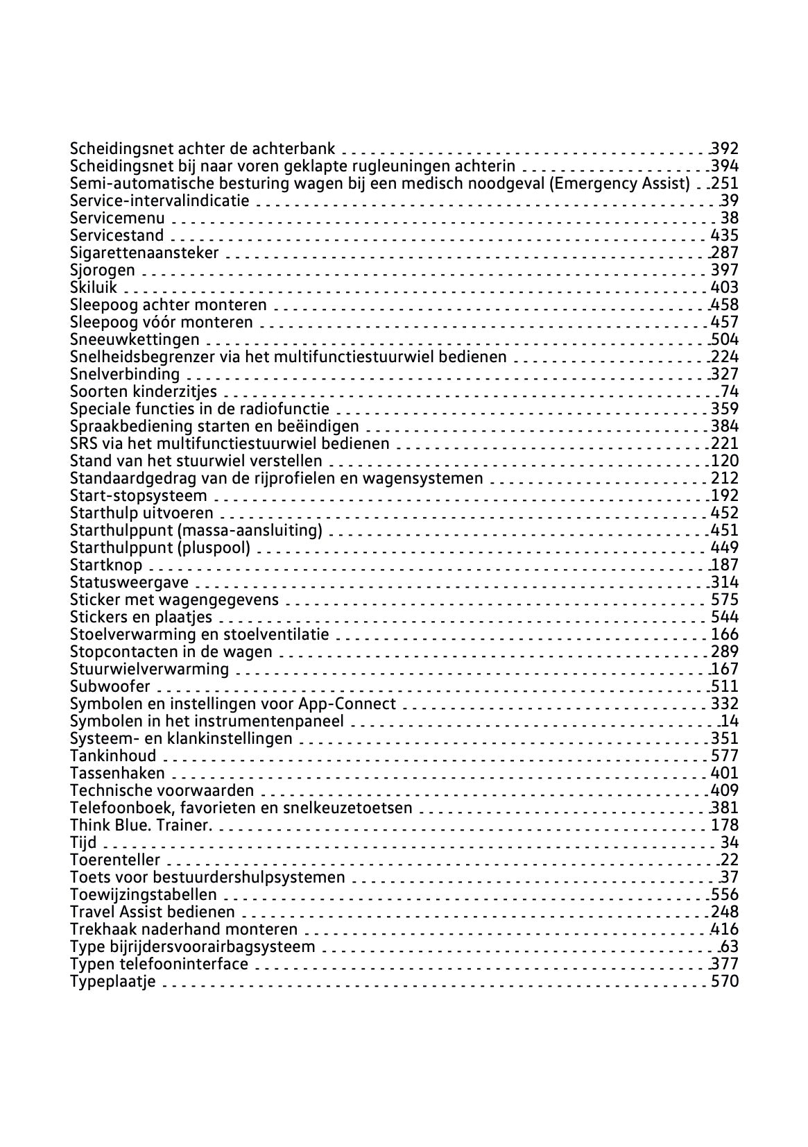 2020-2021 Volkswagen Passat Variant Owner's Manual | Dutch