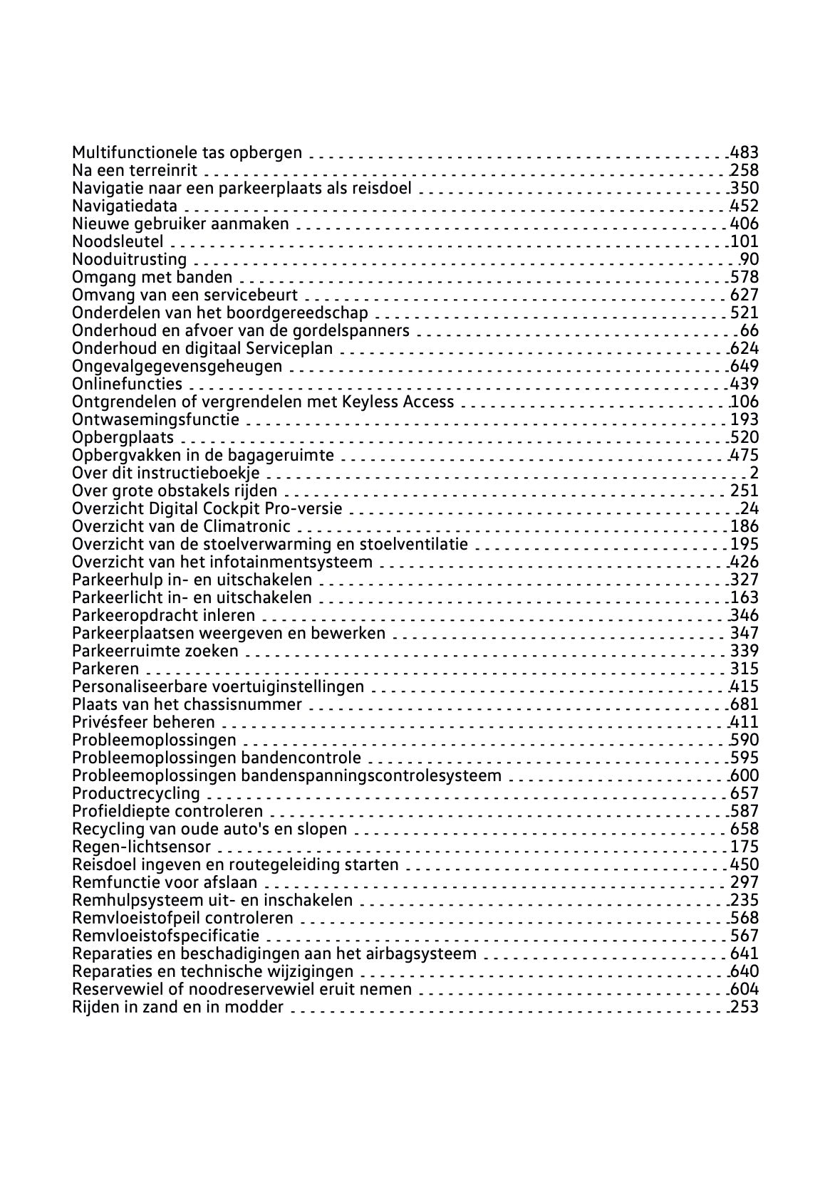 2024-2025 Volkswagen Passat Variant Gebruikershandleiding | Nederlands
