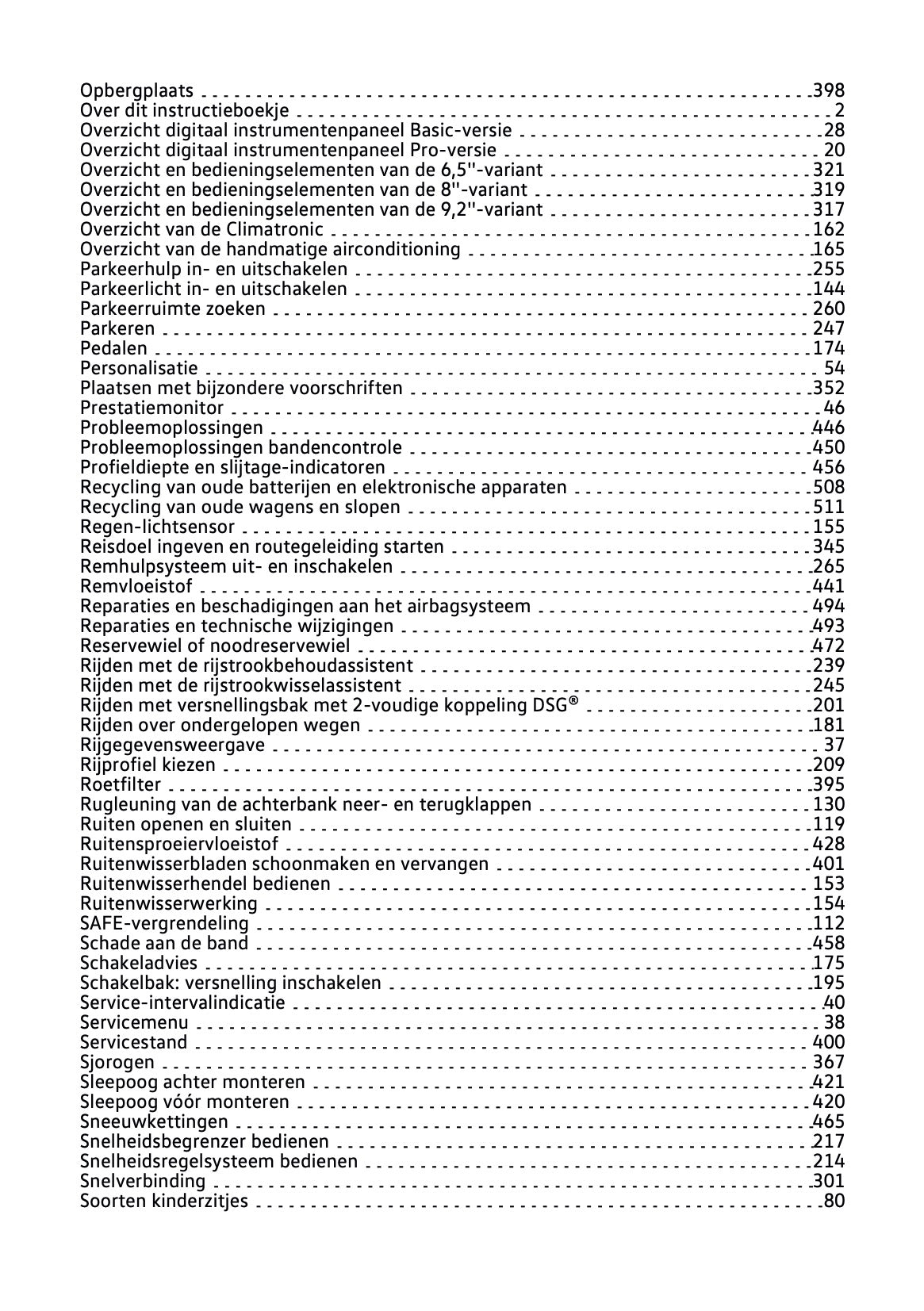 2021-2022 Volkswagen Polo Owner's Manual | Dutch