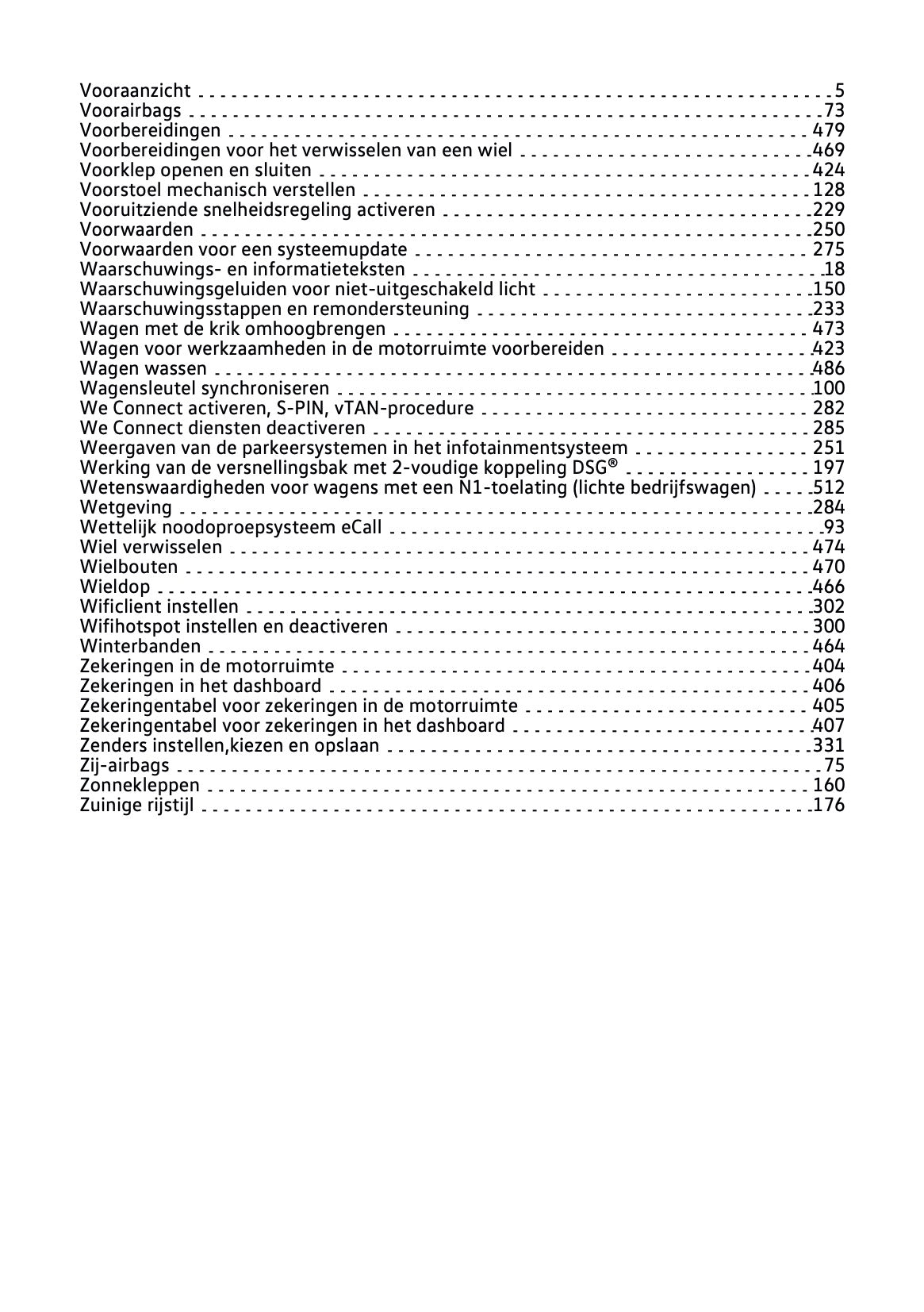 2021-2022 Volkswagen Polo Owner's Manual | Dutch