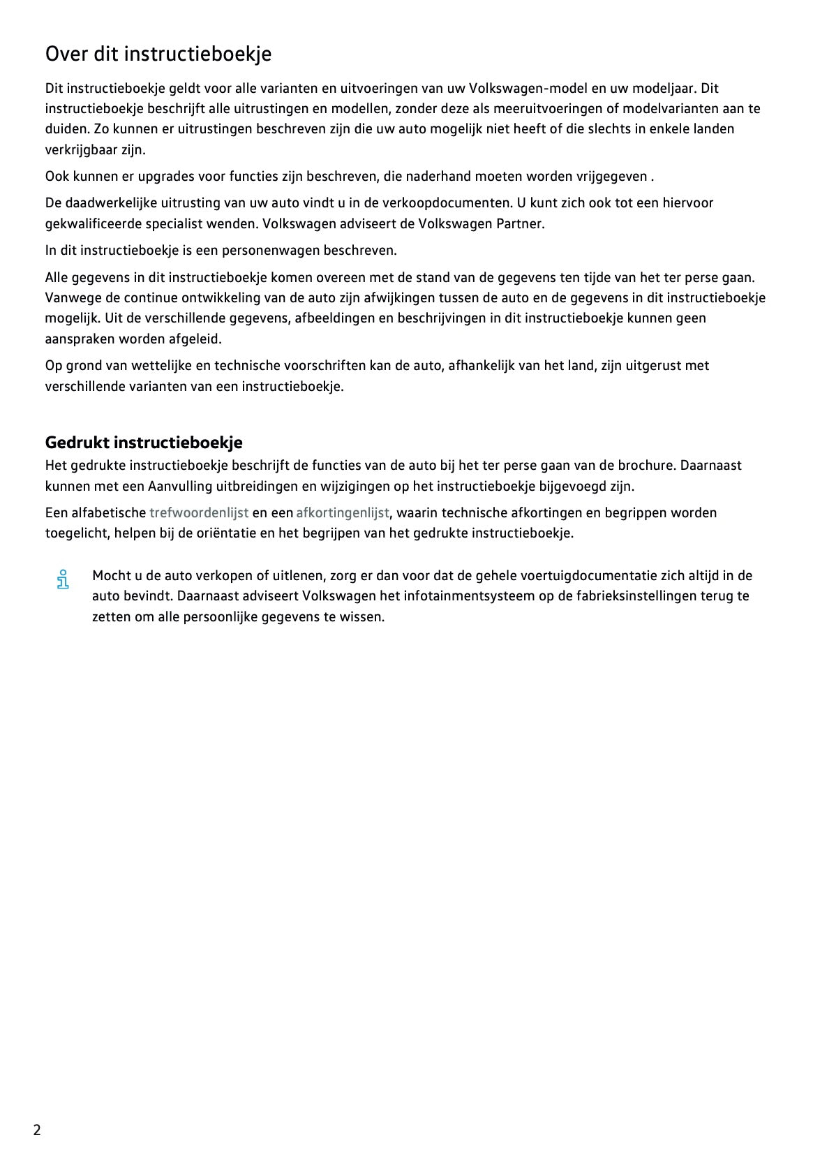 2023 Volkswagen Polo Owner's Manual | Dutch
