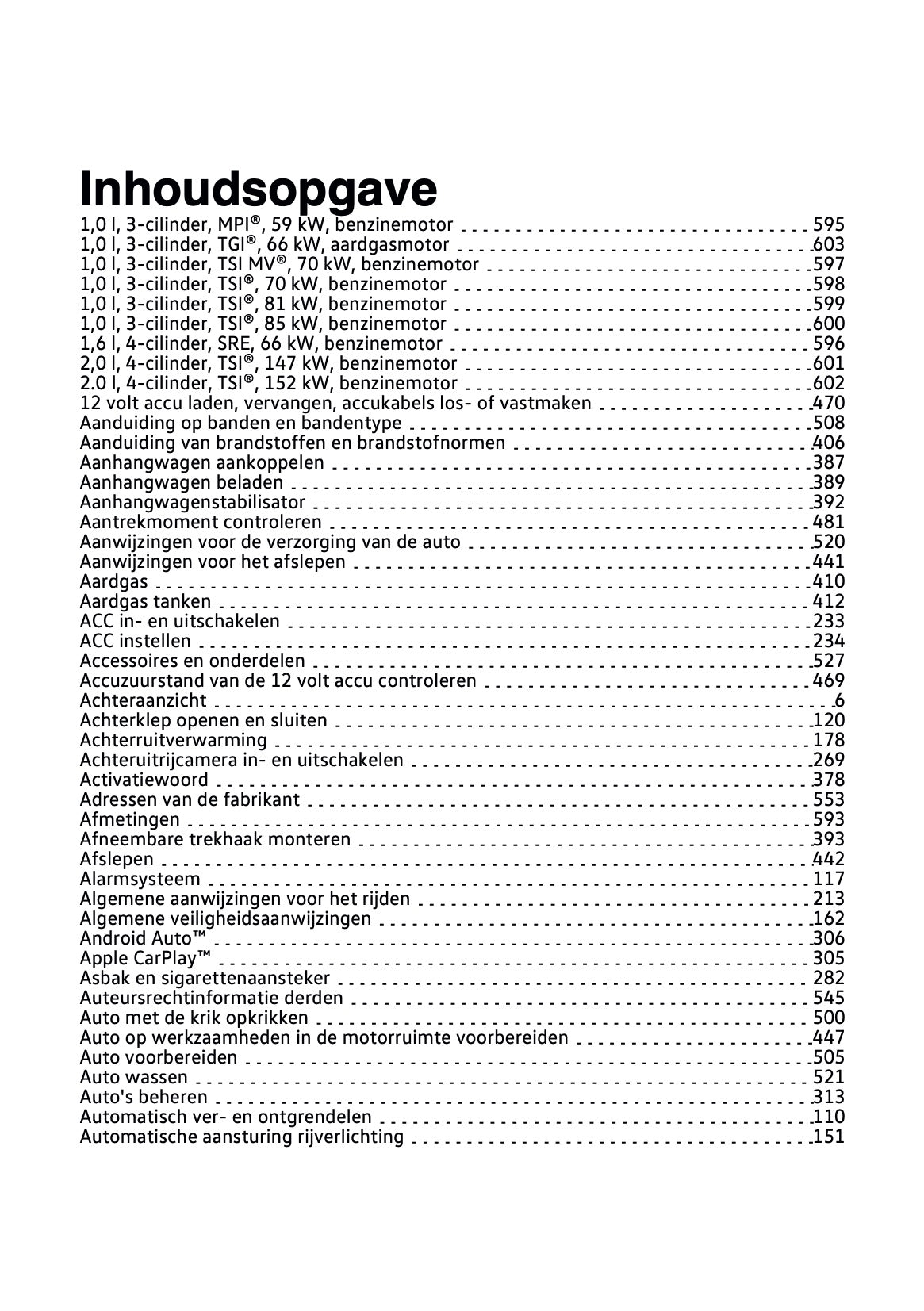 2023 Volkswagen Polo Owner's Manual | Dutch