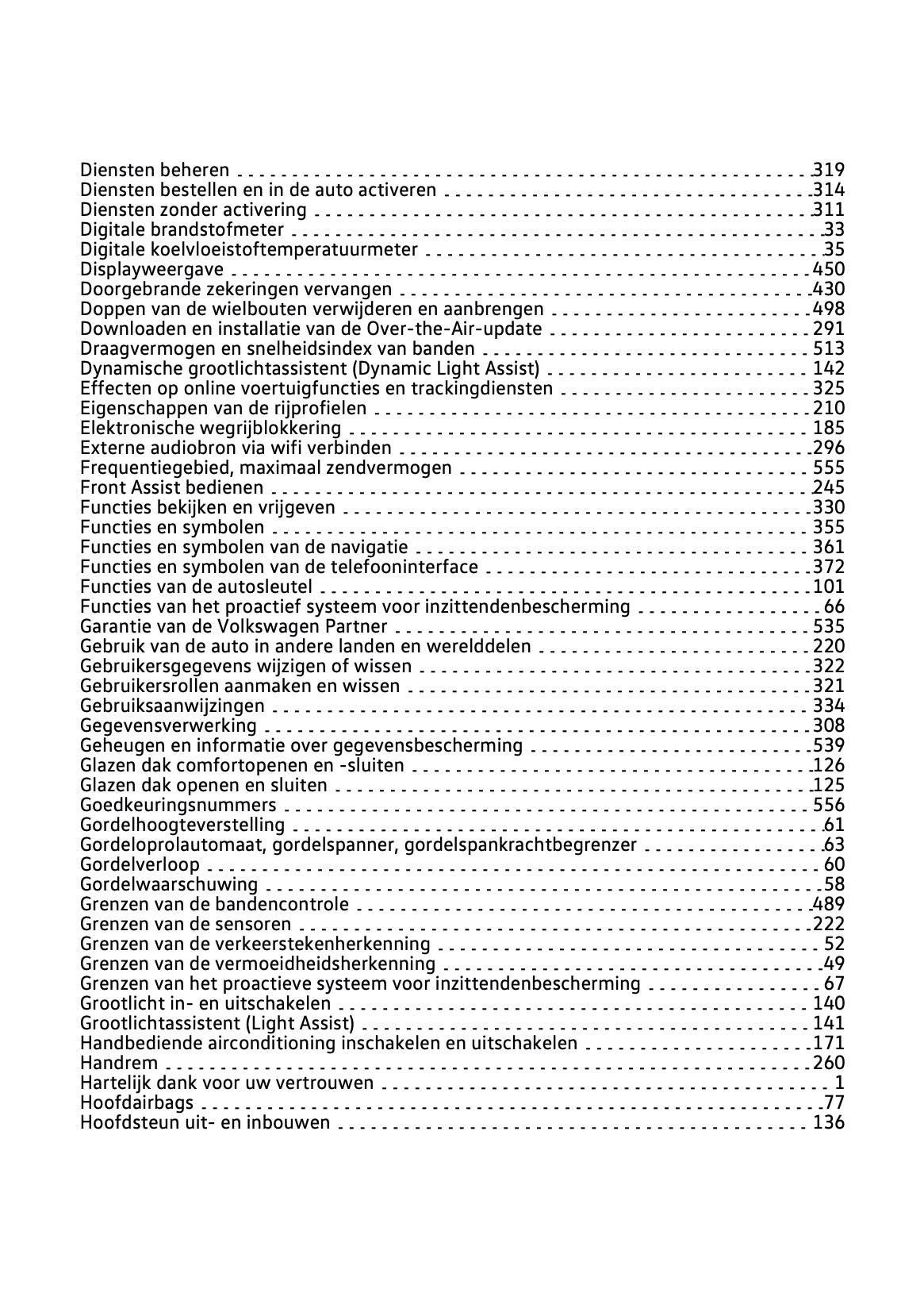 2023 Volkswagen Polo Owner's Manual | Dutch