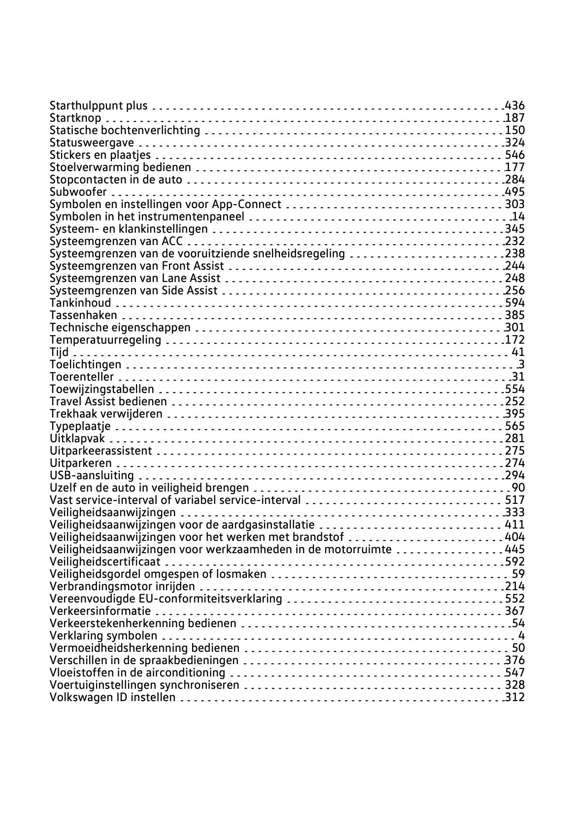 2023 Volkswagen Polo Owner's Manual | Dutch