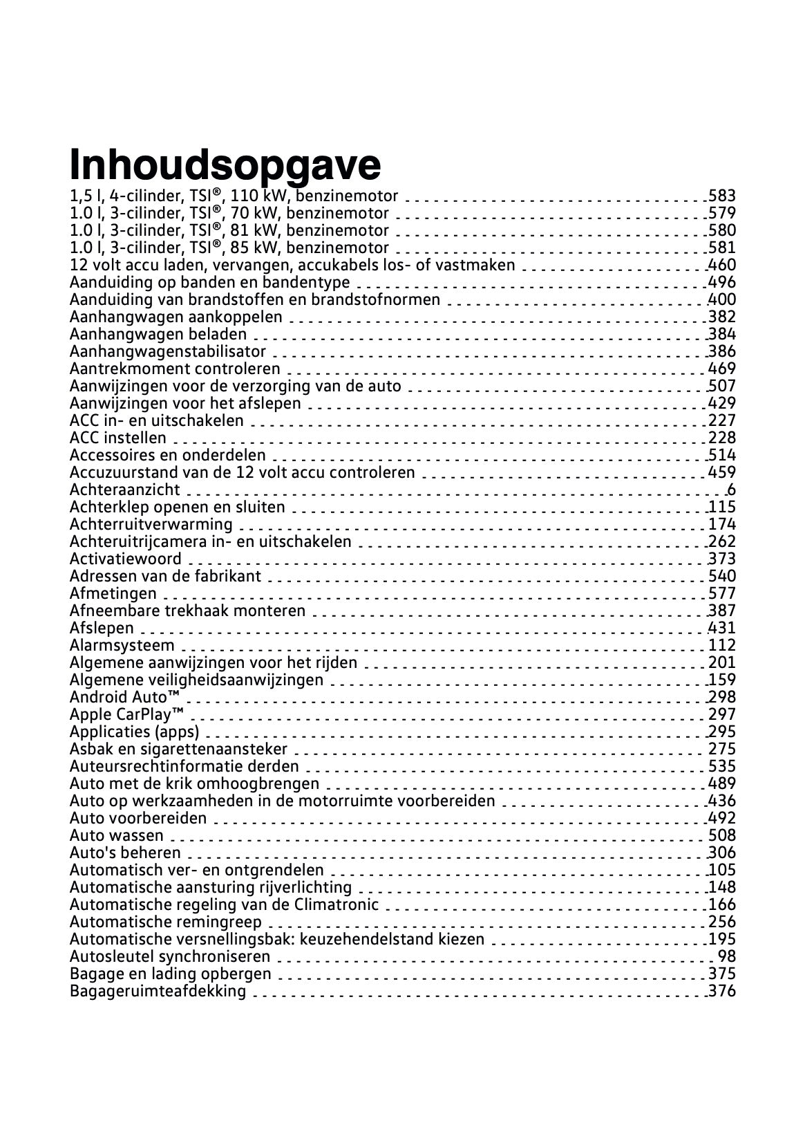 2022-2023 Volkswagen Taigo Owner's Manual | Dutch