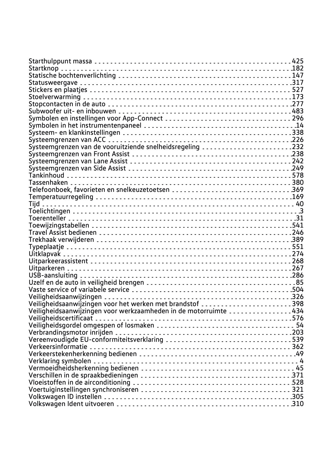 2022-2023 Volkswagen Taigo Owner's Manual | Dutch