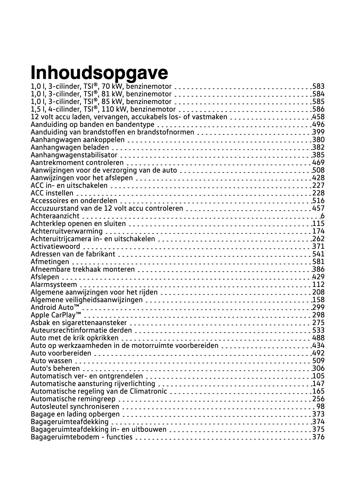 2023-2024 Volkswagen Taigo Owner's Manual | Dutch