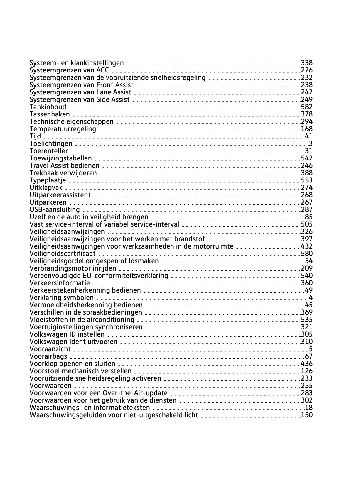 2023-2024 Volkswagen Taigo Owner's Manual | Dutch