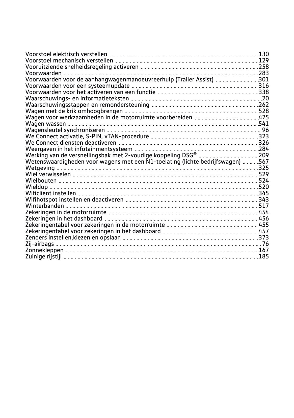 2021-2021 Volkswagen Tiguan Owner's Manual | Dutch