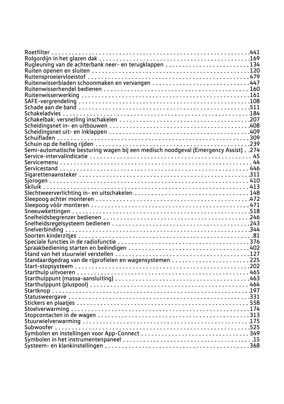2021-2021 Volkswagen Tiguan Owner's Manual | Dutch
