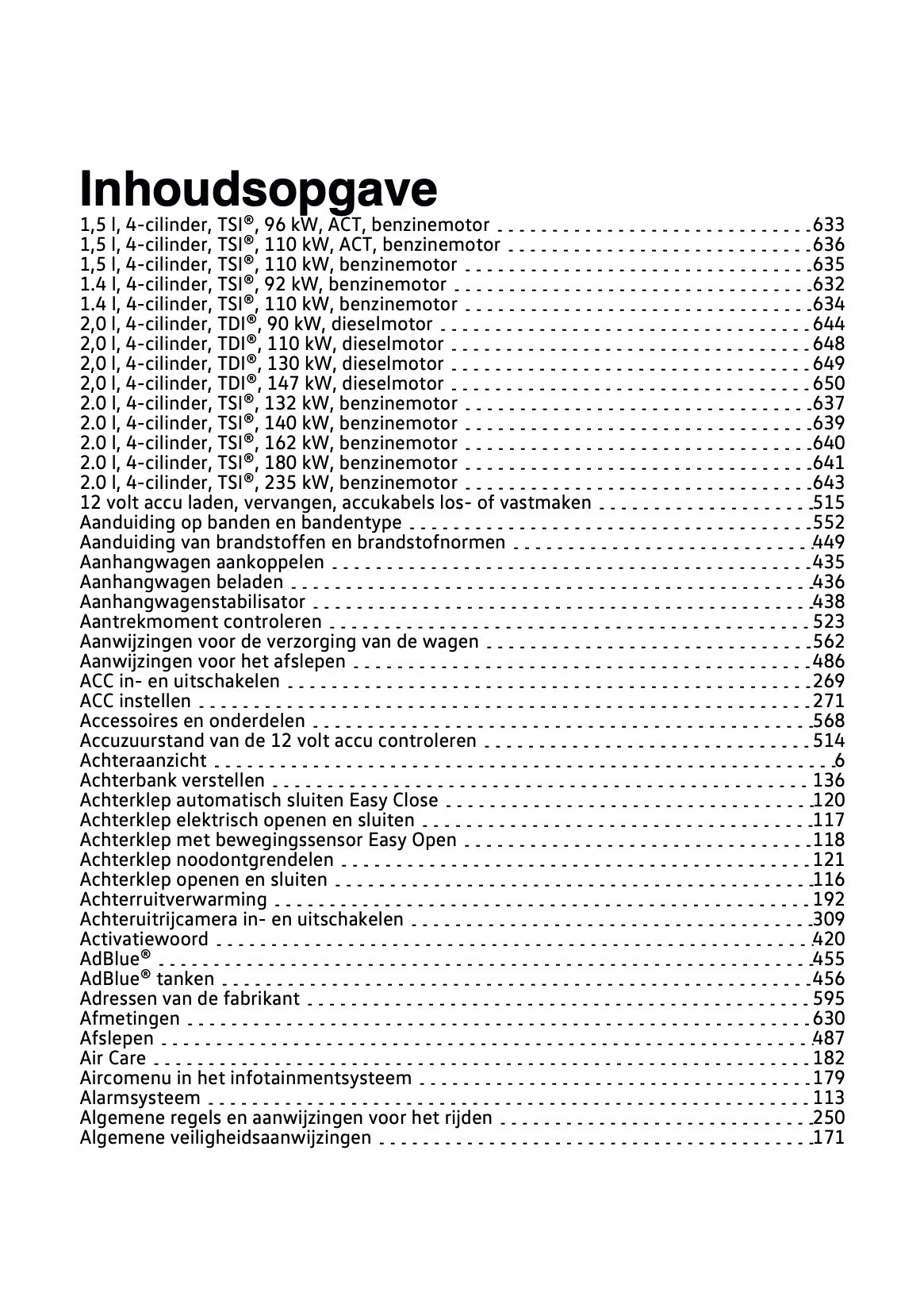 2022-2023 Volkswagen Tiguan Owner's Manual | Dutch
