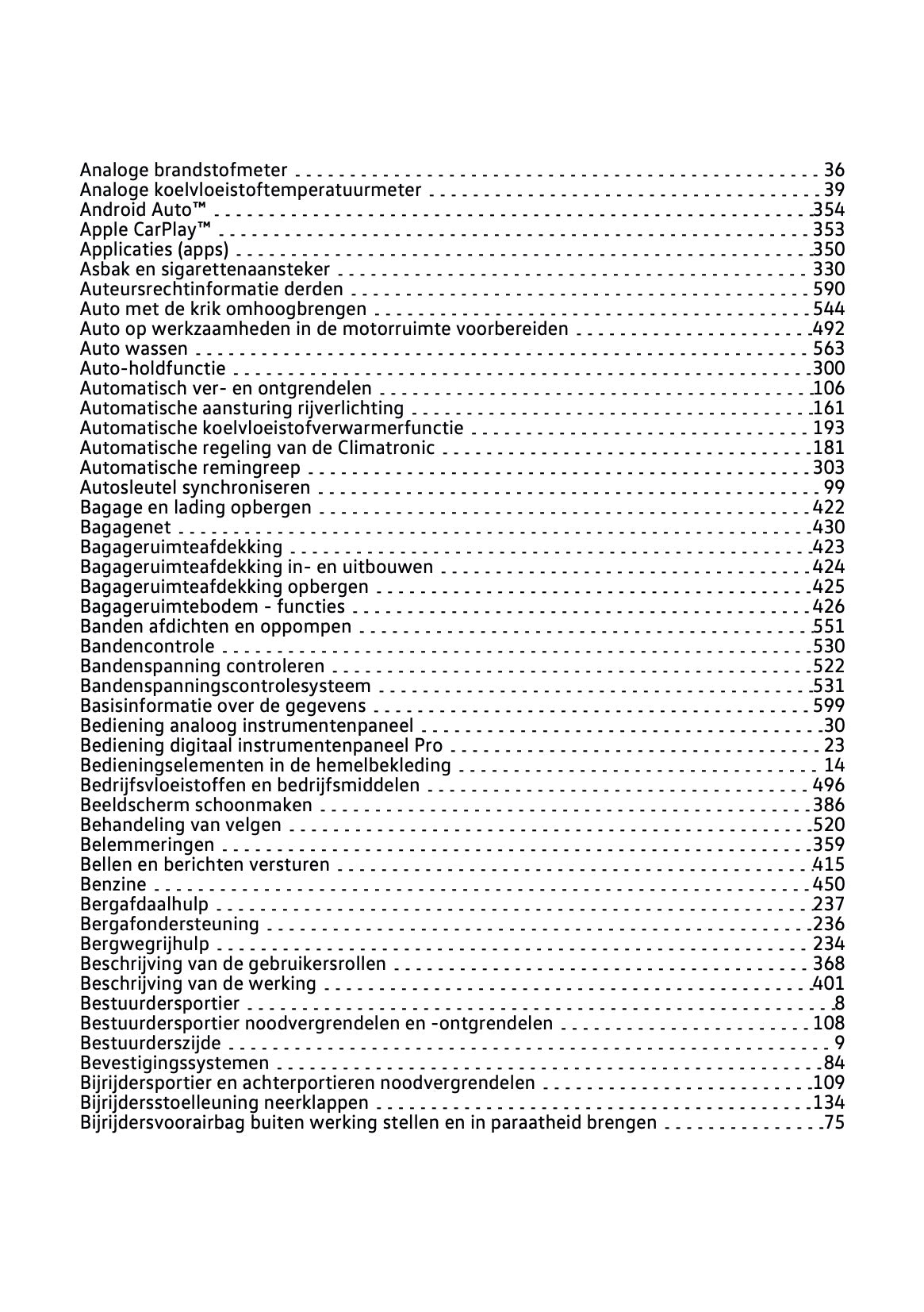 2022-2023 Volkswagen Tiguan Owner's Manual | Dutch
