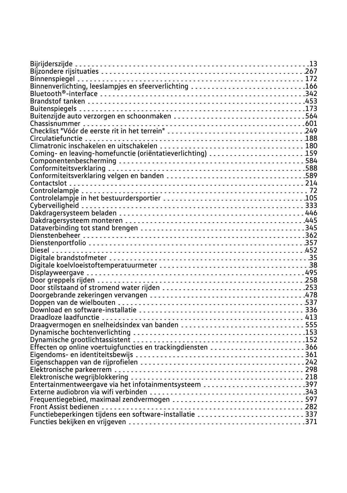 2022-2023 Volkswagen Tiguan Owner's Manual | Dutch