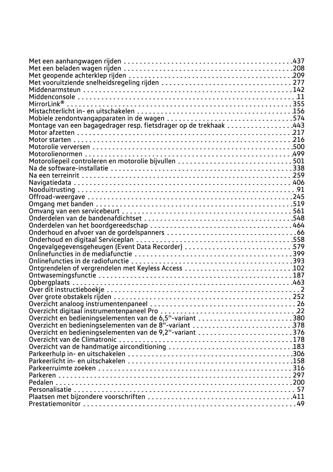 2022-2023 Volkswagen Tiguan Owner's Manual | Dutch