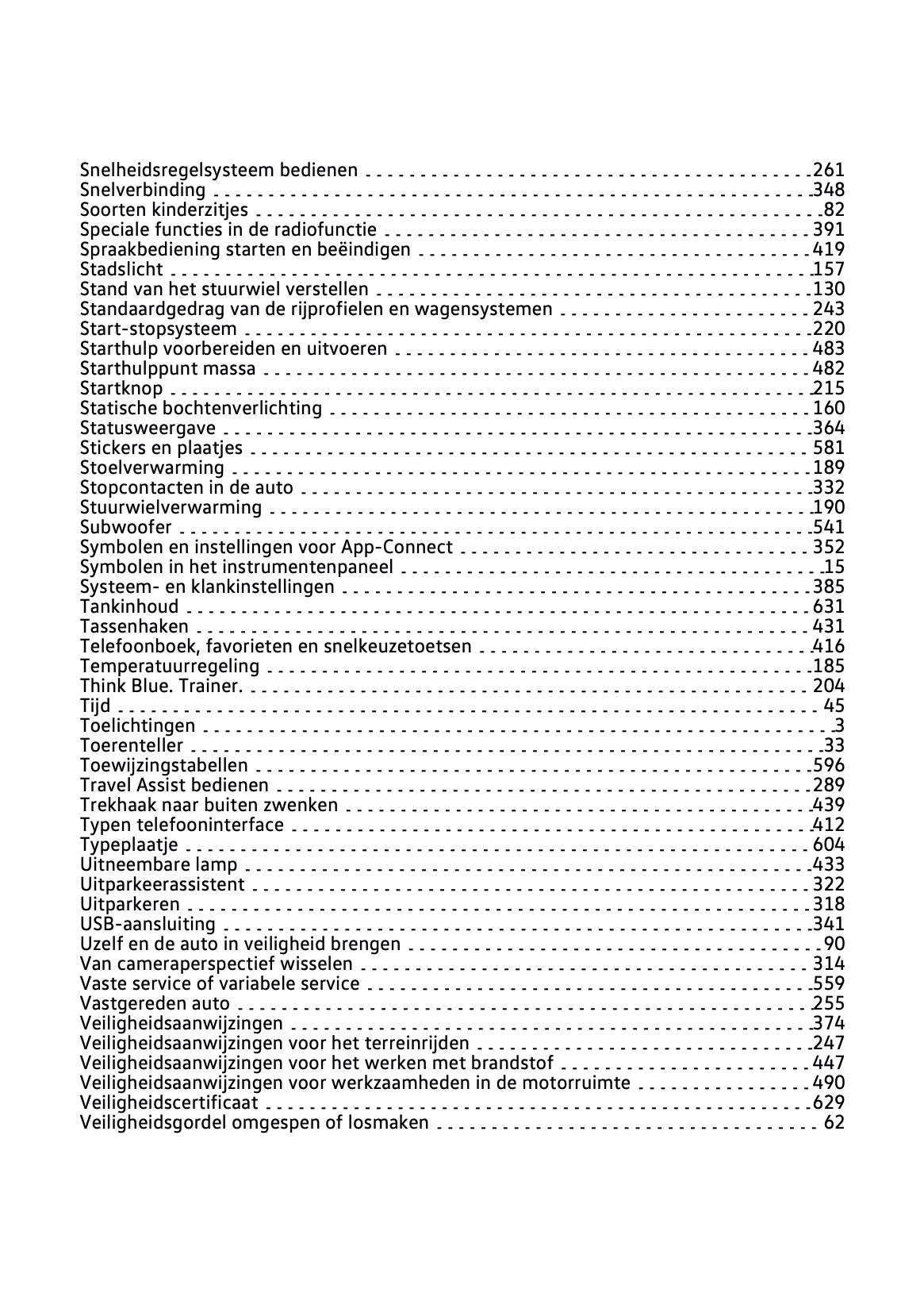 2022-2023 Volkswagen Tiguan Owner's Manual | Dutch