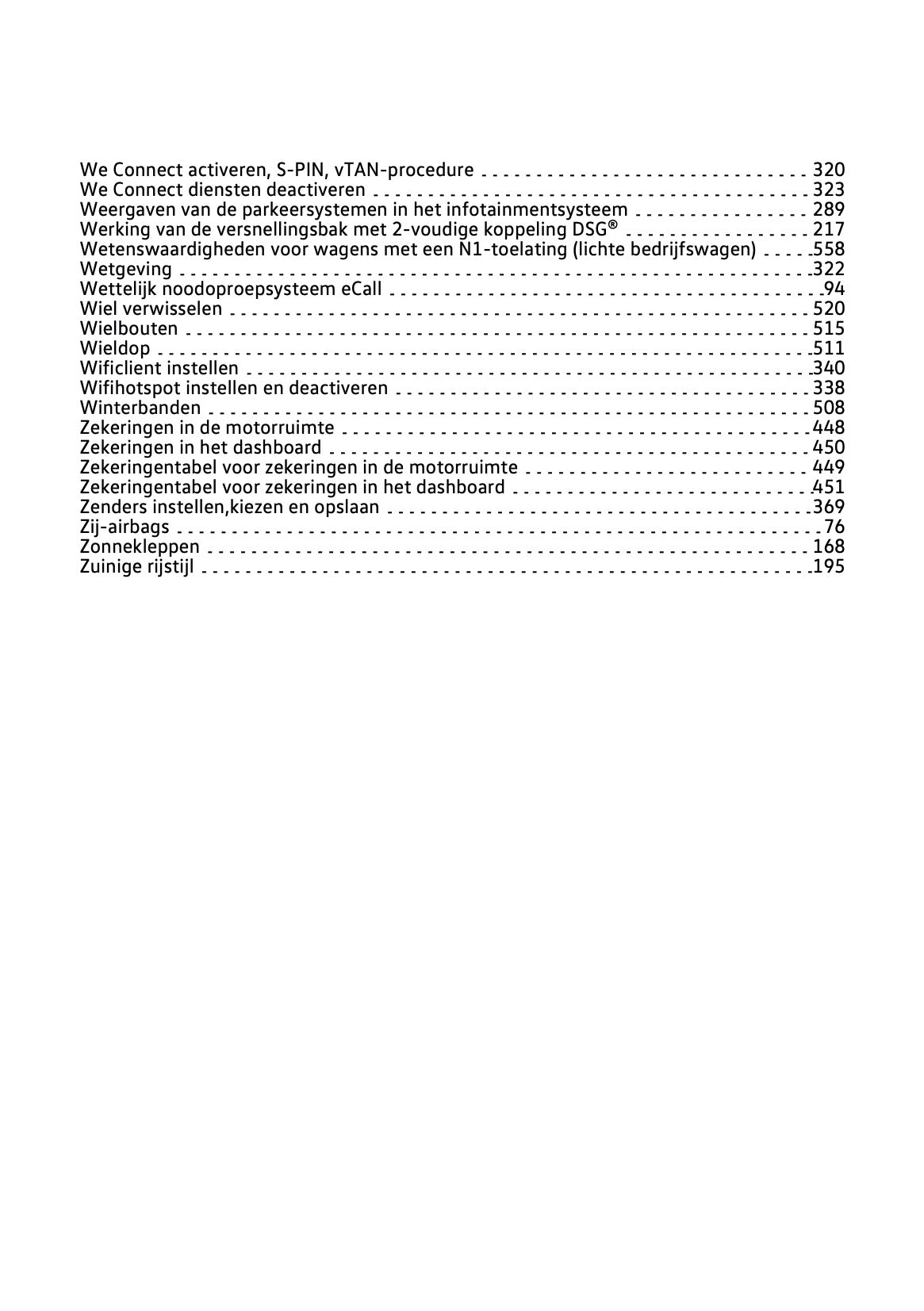 2022 Volkswagen T-Roc Owner's Manual | Dutch