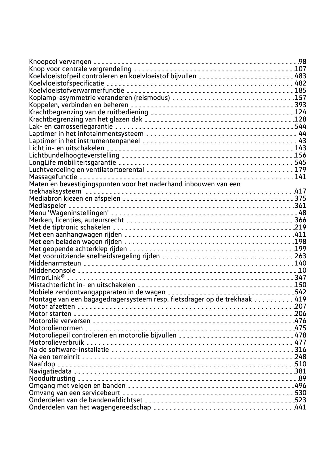 2022 Volkswagen T-Roc Owner's Manual | Dutch