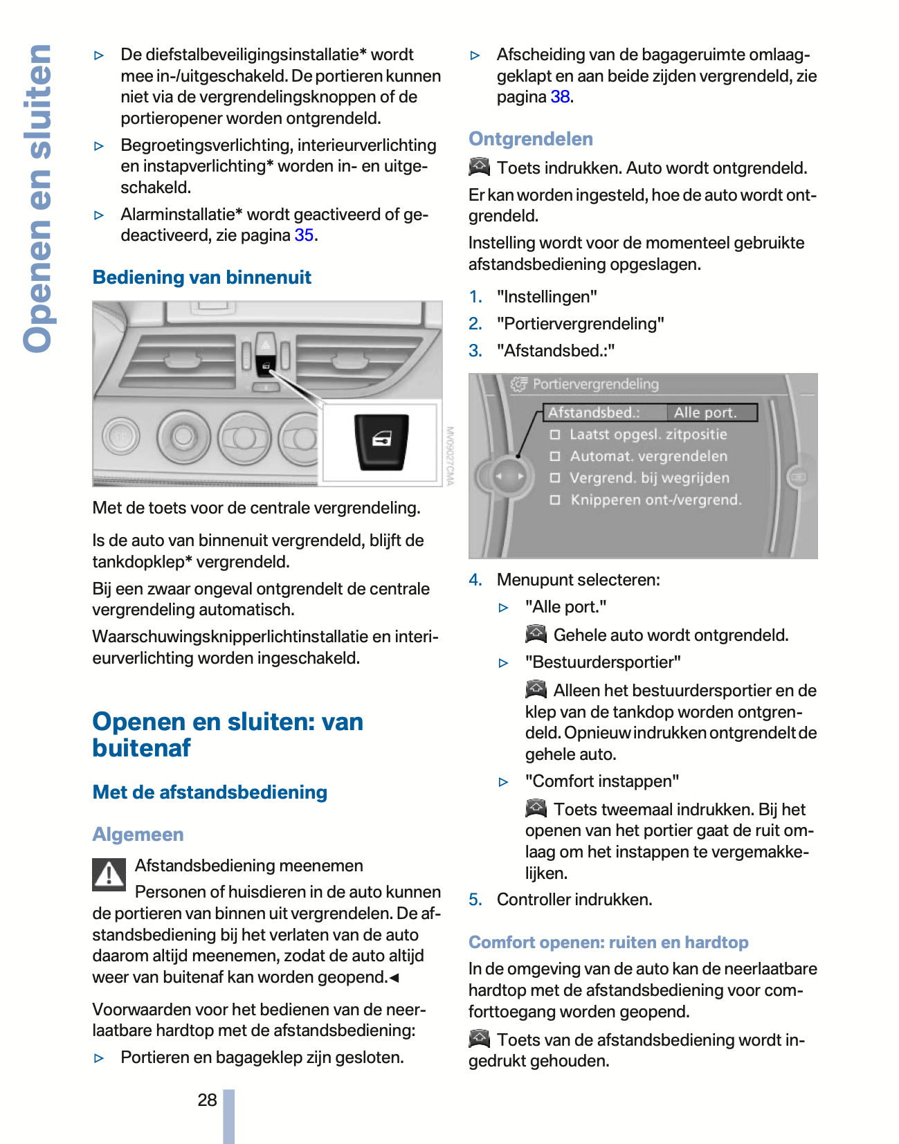2010-2011 BMW Z4 Owner's Manual | Dutch
