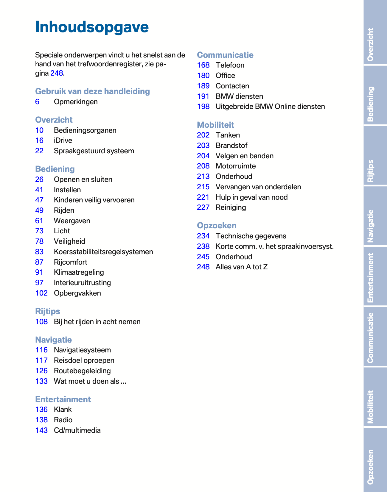 2010-2011 BMW Z4 Owner's Manual | Dutch