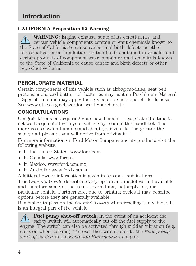 2008 Lincoln Mark LT Owner's Manual | English