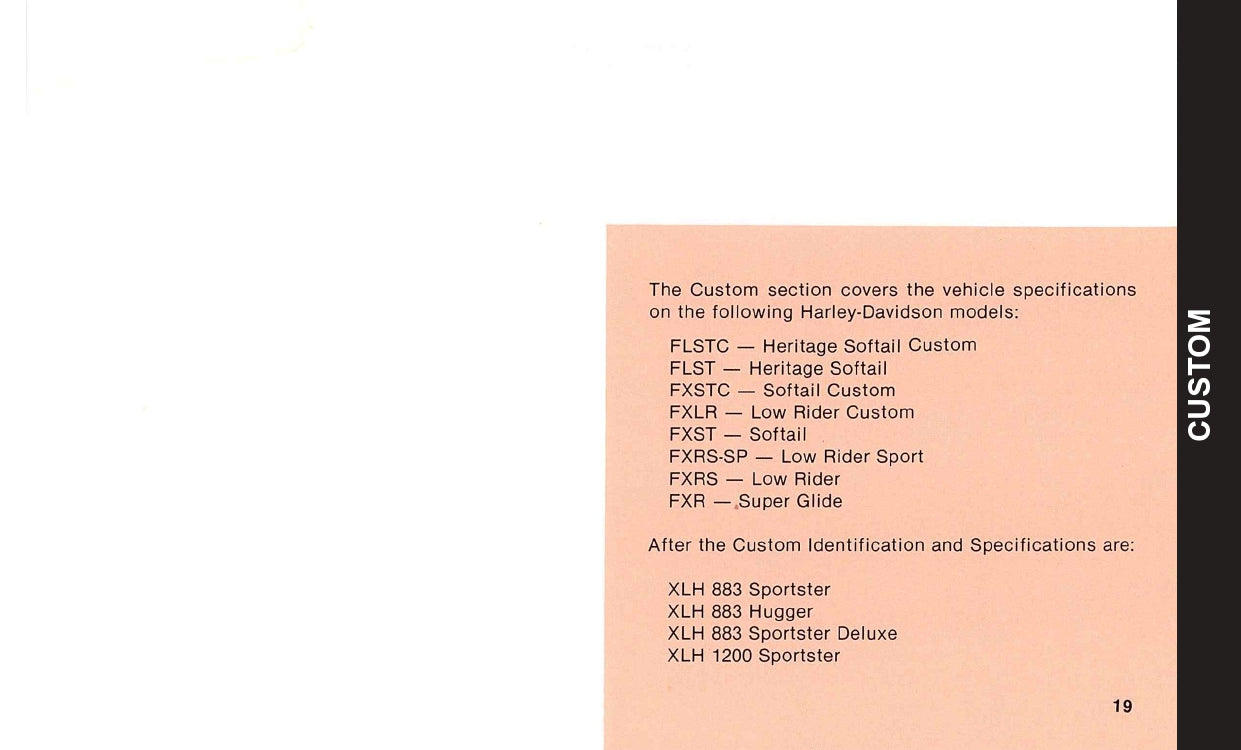 1988 Harley-Davidson Owner's Manual | English