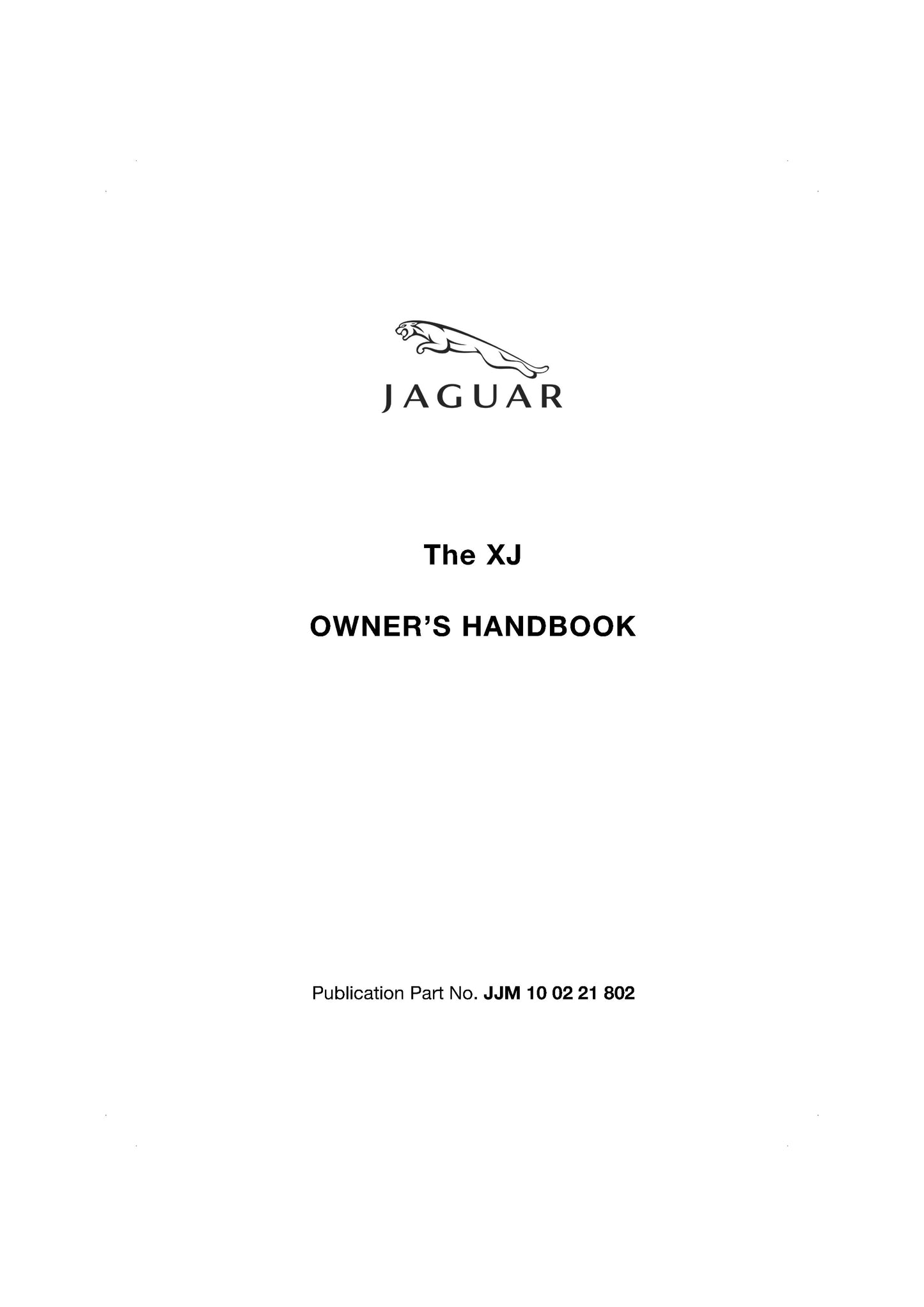 2008 Jaguar XJ Gebruikershandleiding | Engels