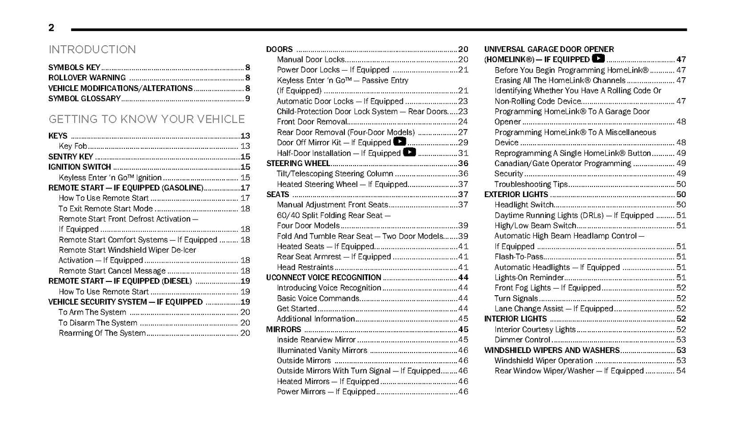 2023 Jeep Wrangler Owner's Manual | English