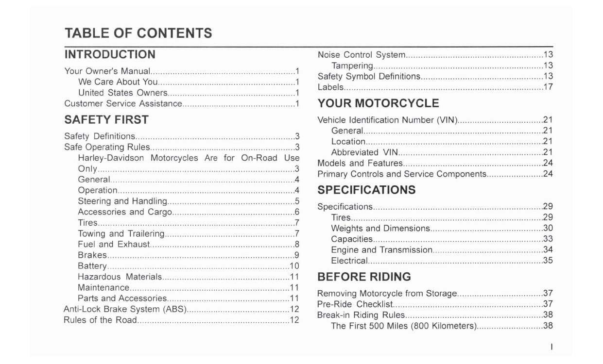 2023 Harley-Davidson Softail Owner's Manual | English