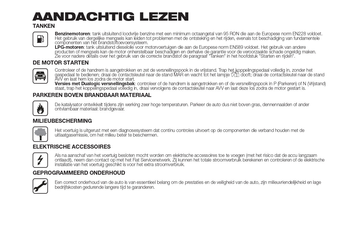 2017-2018 Fiat 500/500C Bedienungsanleitung | Niederländisch