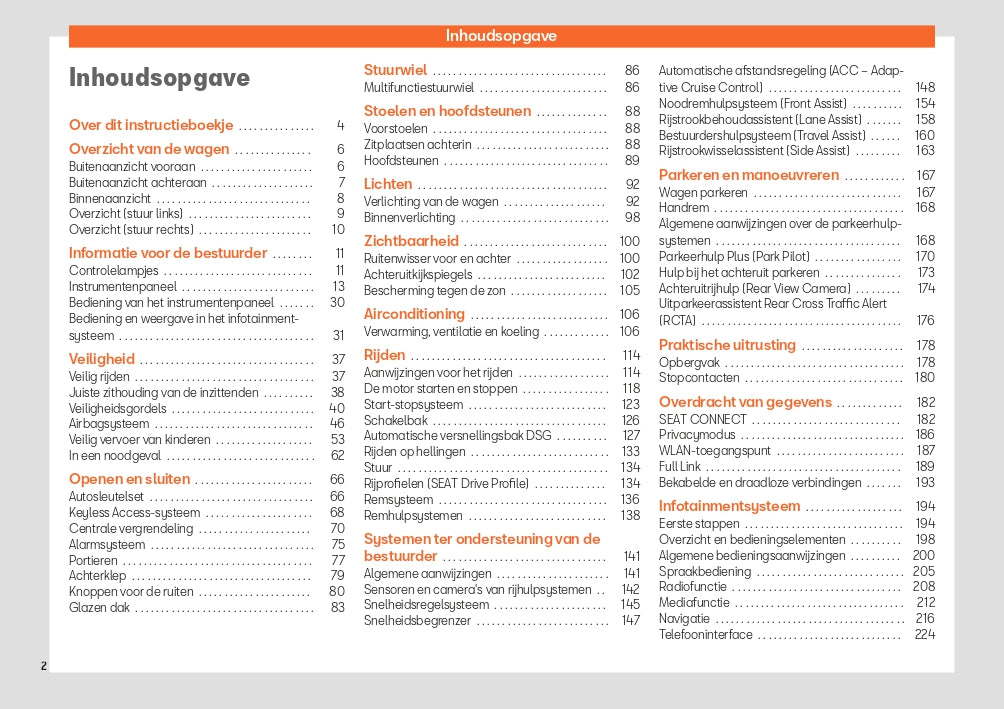 2024 Seat Ibiza Owner's Manual | Dutch